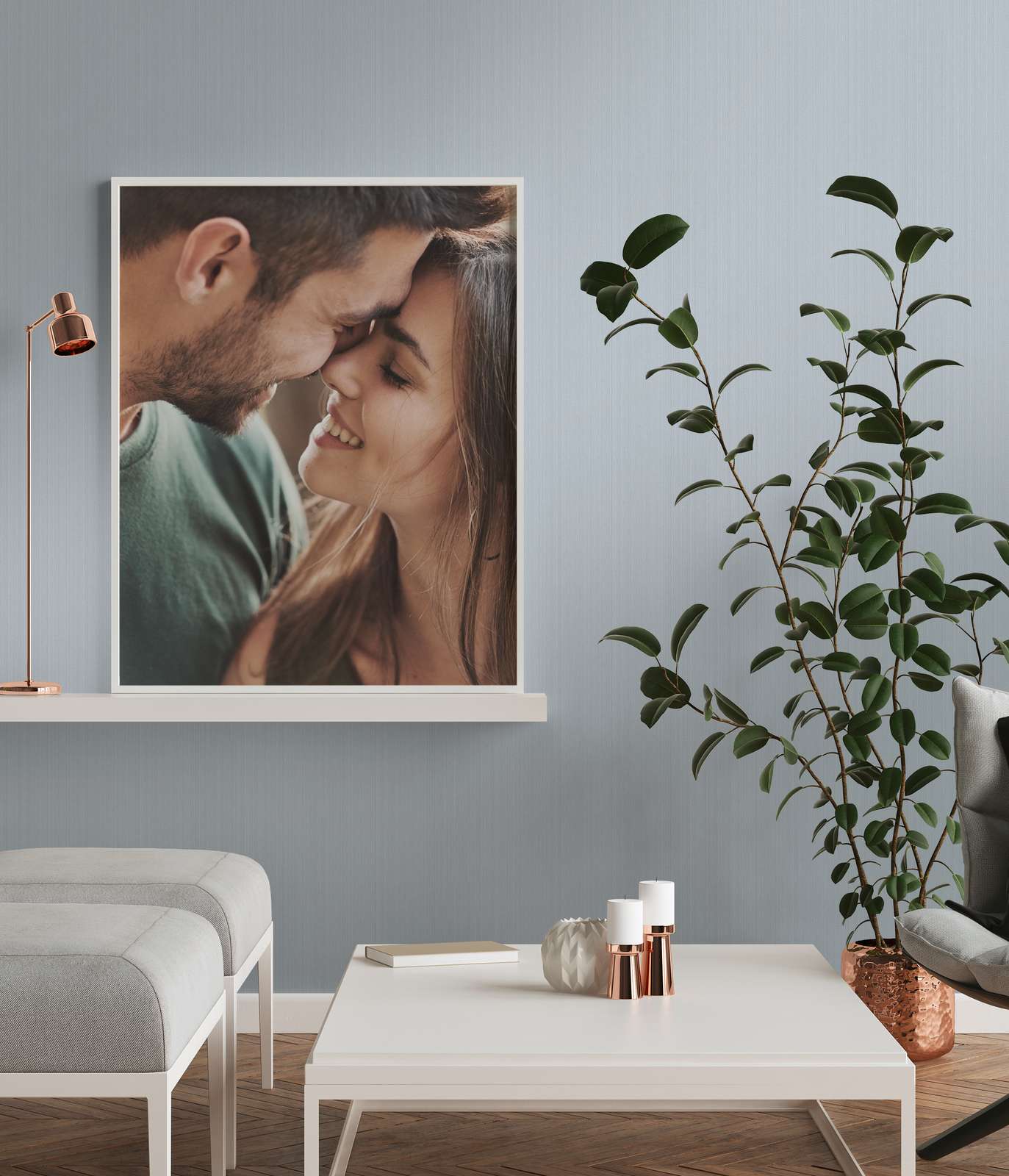             Vliestapete Taubengrau seidenmatt, Uni mit Struktureffekt
        