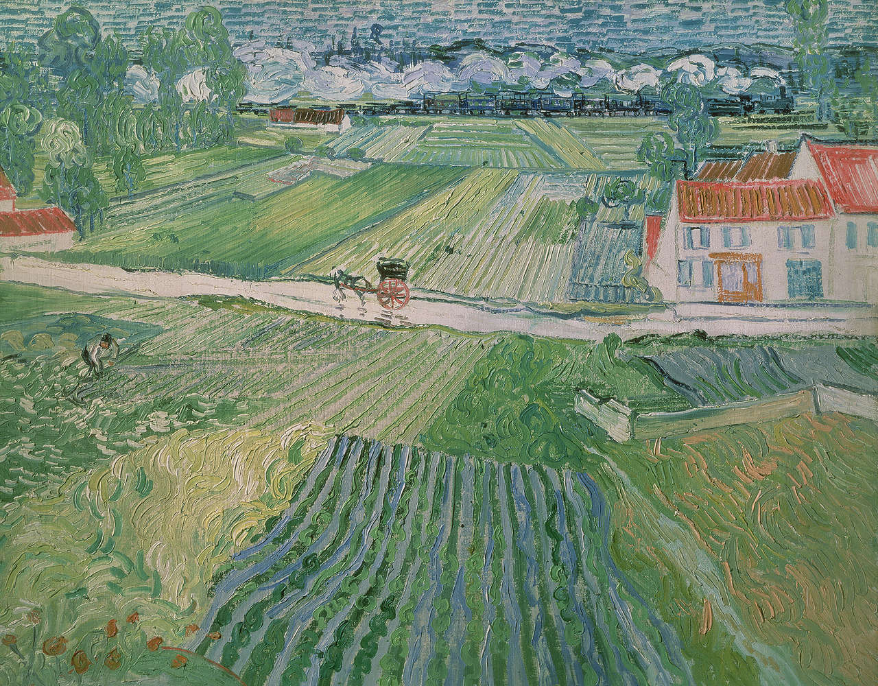             Fototapete 'Landschaft bei Auvers nach dem Regen' von Vincent van Gogh
        