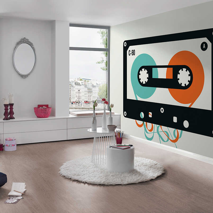 Wandbild, Tape-Cassette, Retro-Design, Wohnzimmer, Kunstwand