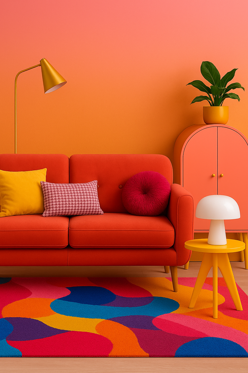 Dekoration für Zuhause, Wohnzimmer, Couch, Lampe, Teppich, Dekoration für Zuhause, Wohnzimmer, Couch, Lampe, Teppich