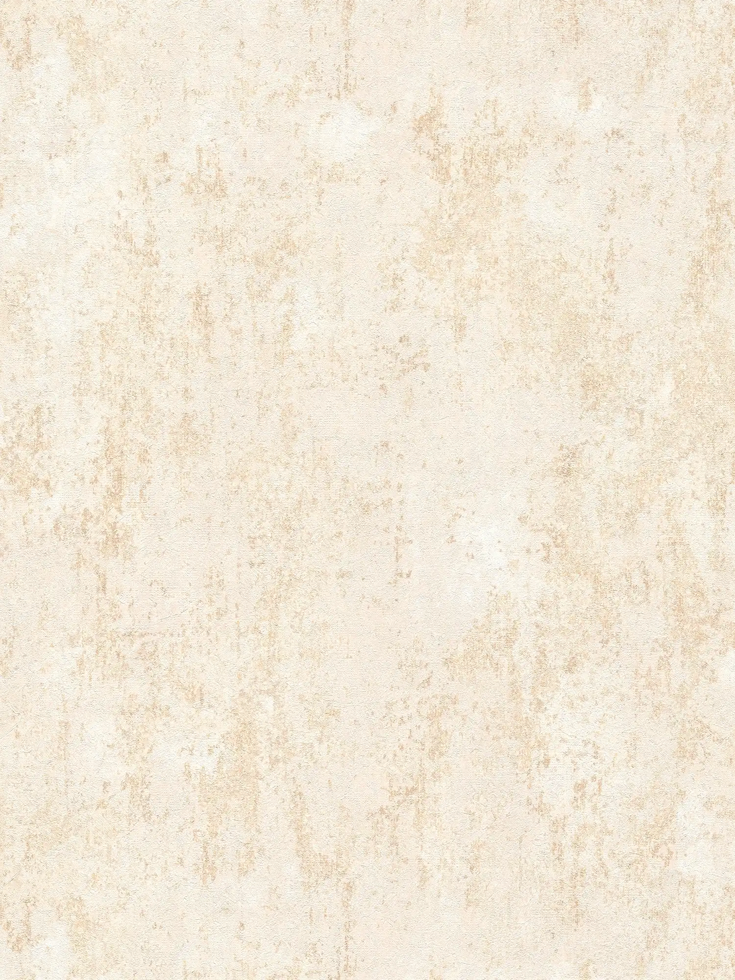         Vliesbehang met fijne structuur in gipslook in betonlook - crème, beige, metallic
    