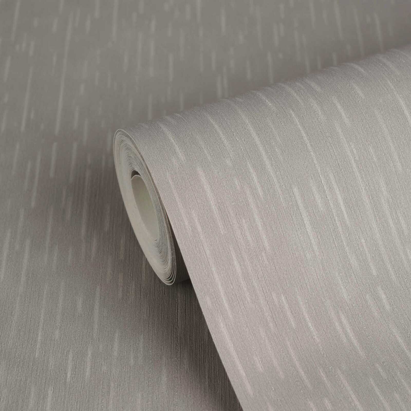 Graue Tapete VERSACE meliert mit seidenmatt Finish