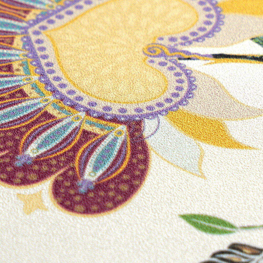 tapestry, Muster, Blumen, bunt, texturiert