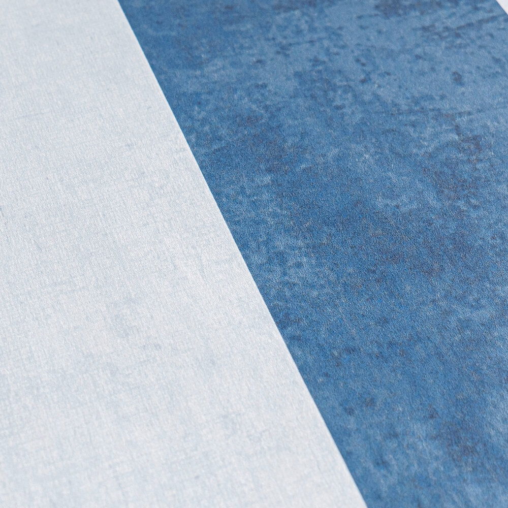             Kinderzimmer Vliestapete Blockstreifen in einem intensiven Farbdesign – Blau
        