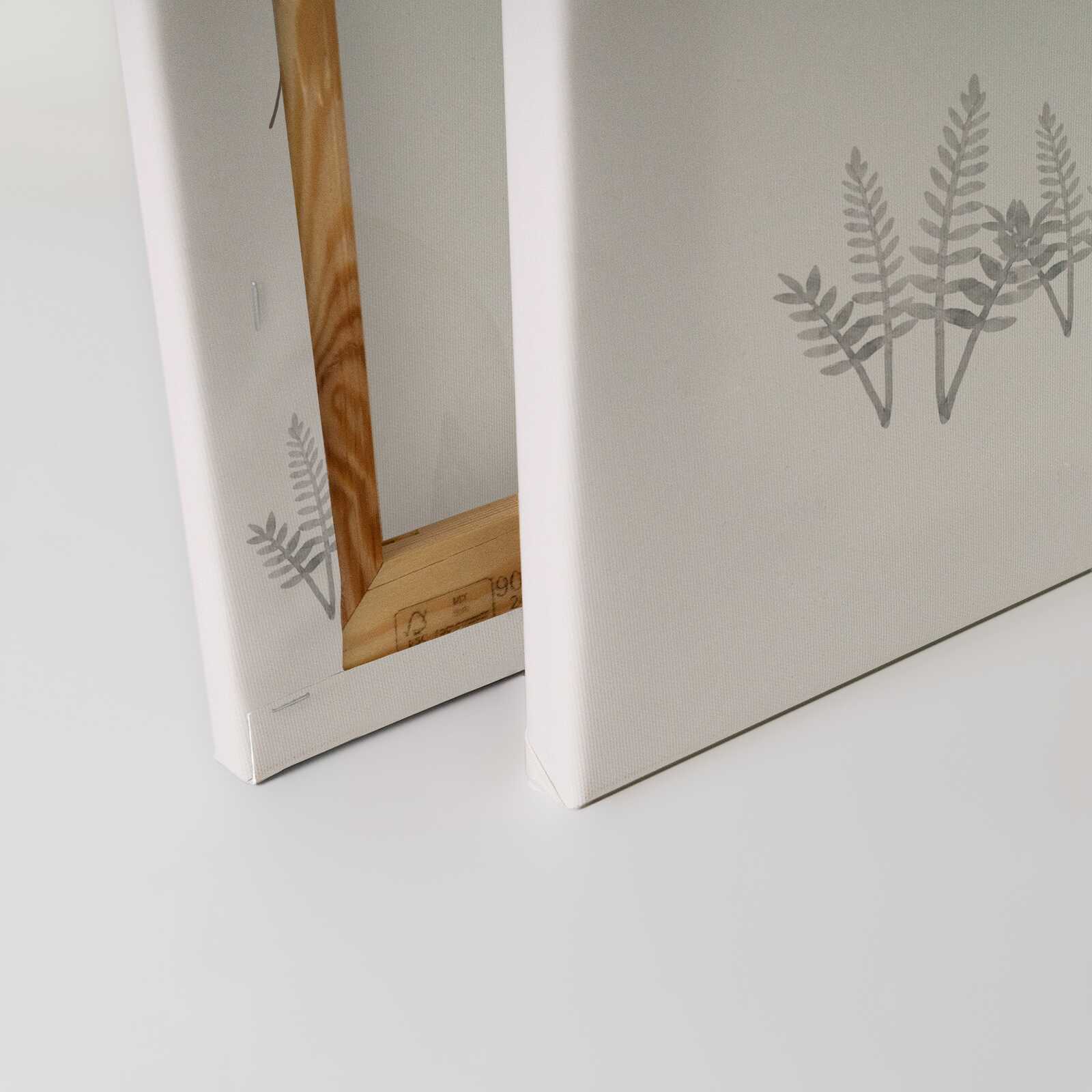             Leinwandbild Mom & Me Elefanten - Liebevolles Tiermotiv für das Kinderzimmer – 30 x 30 cm - Beige, Grau
        