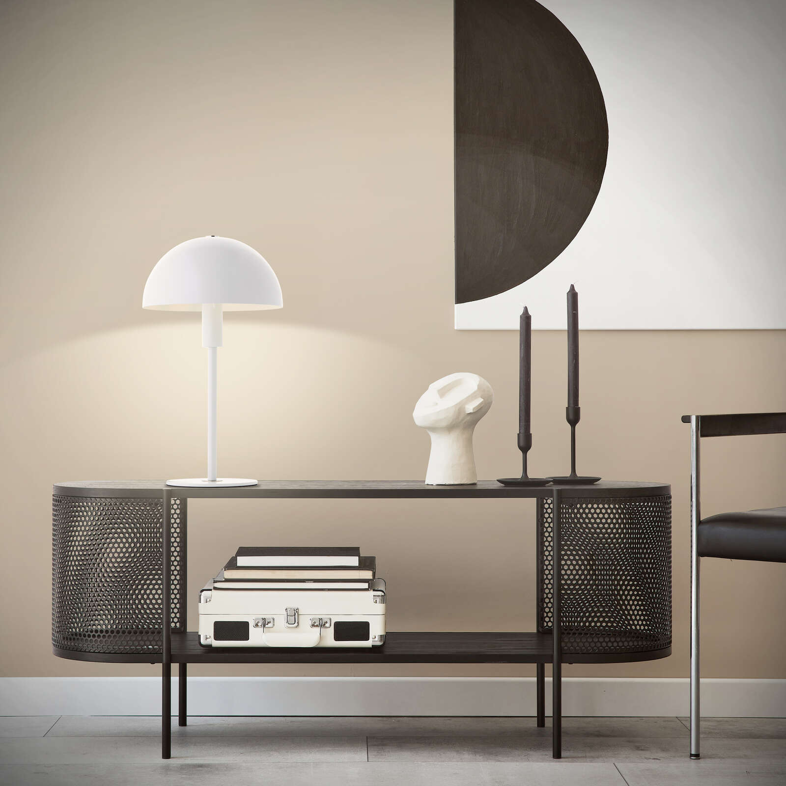             Metal table lamp - Lasse 3 - White
        