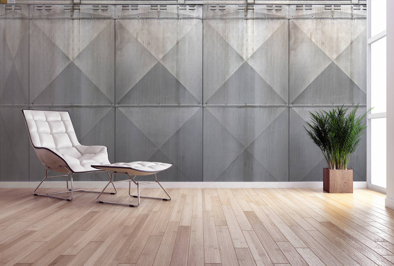 Lounge-Stuhl, Hocker, Metallrahmen, Innenraum-Pflanze, Wandpaneel