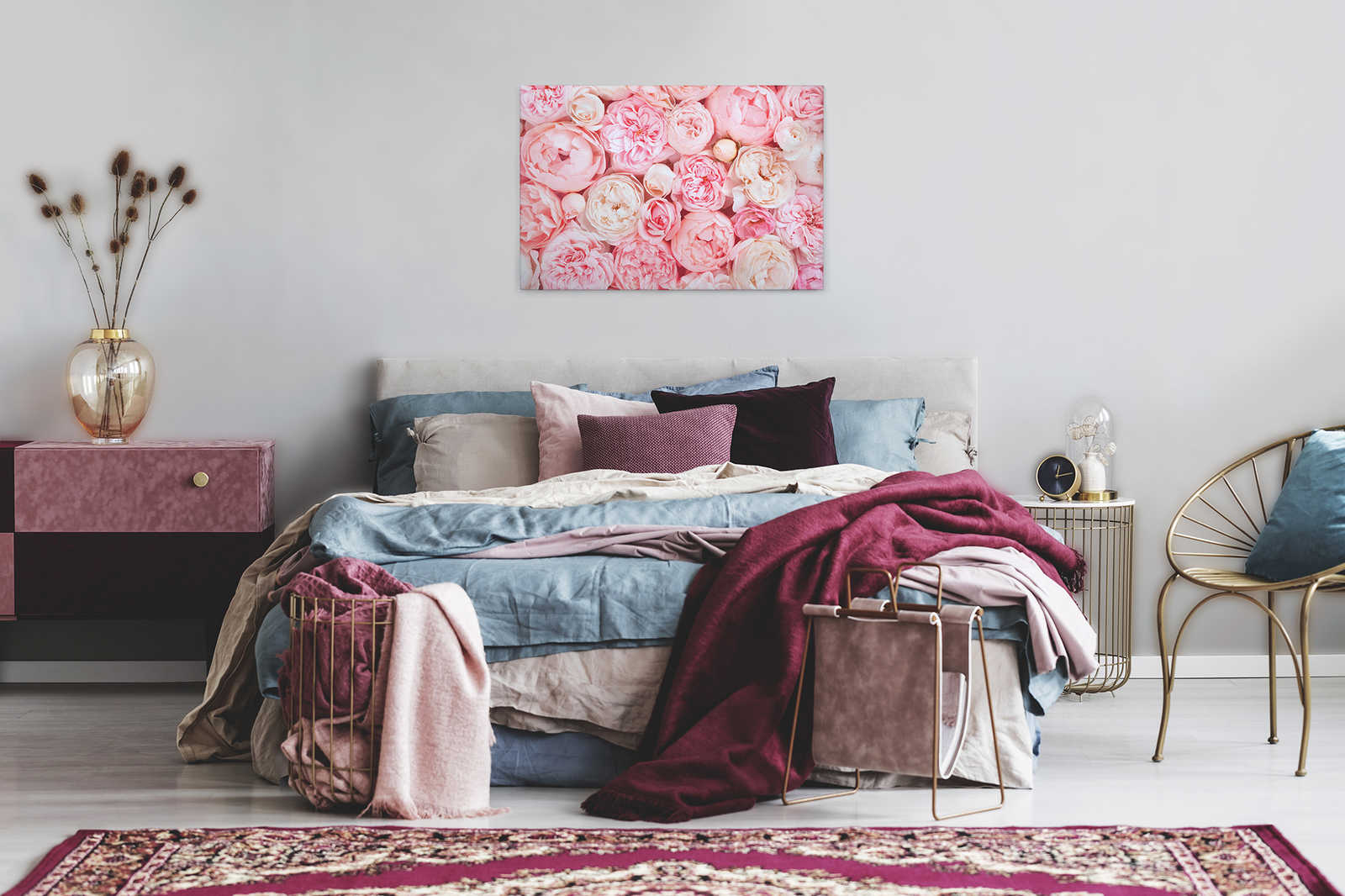 Leinwand mit Rosen Motiv – 0,90 m x 0,60 m