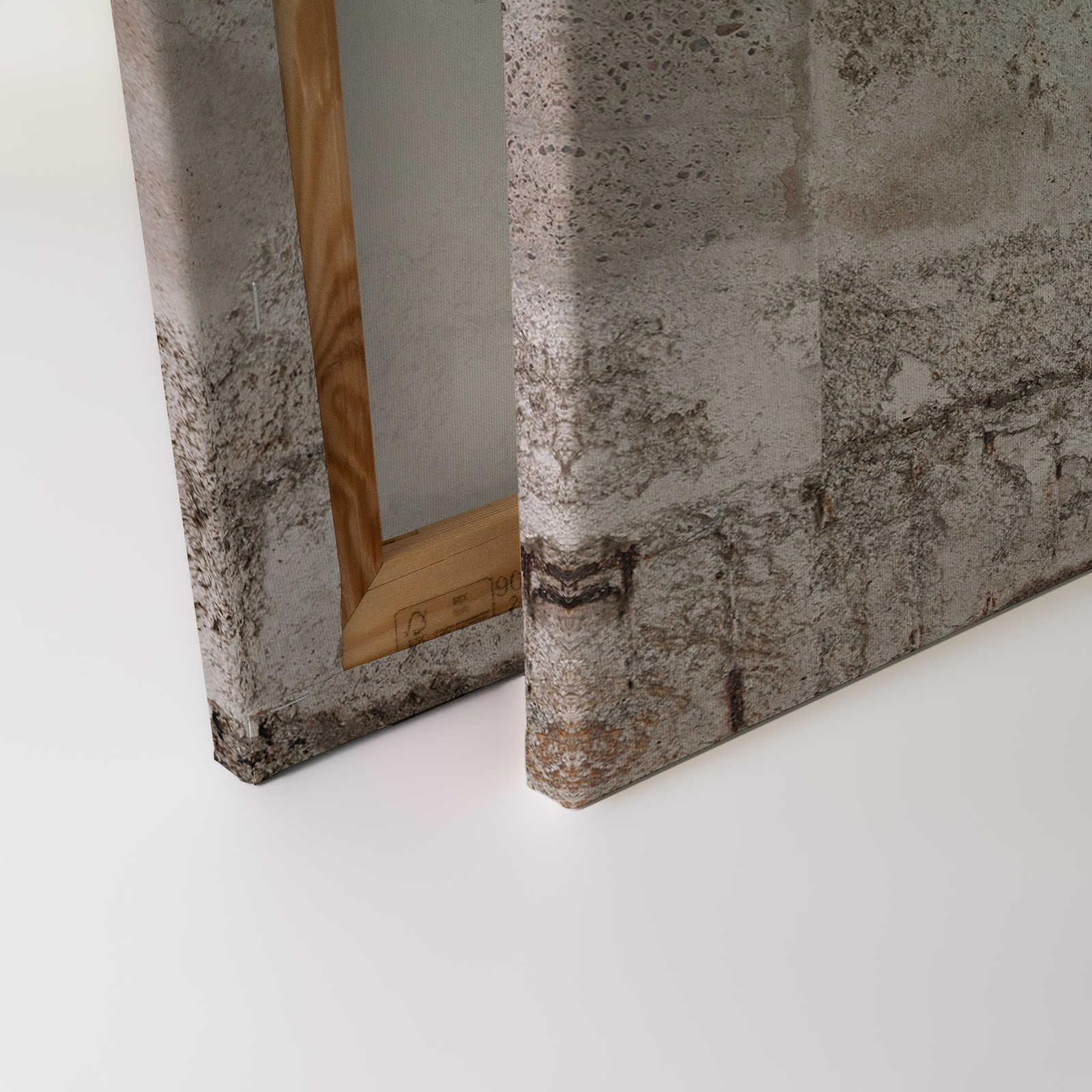             Beton Leinwandbild im Industrial Stil – 0,90 m x 0,60 m
        