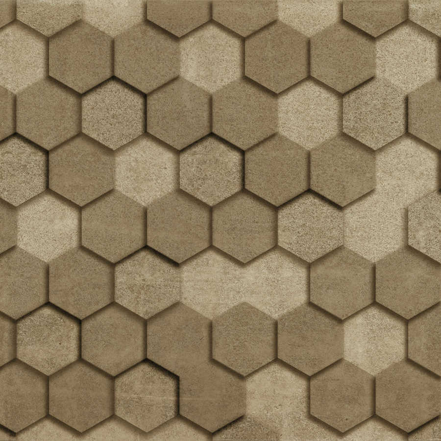 hexagonal, fliesen, textur, beton, muster