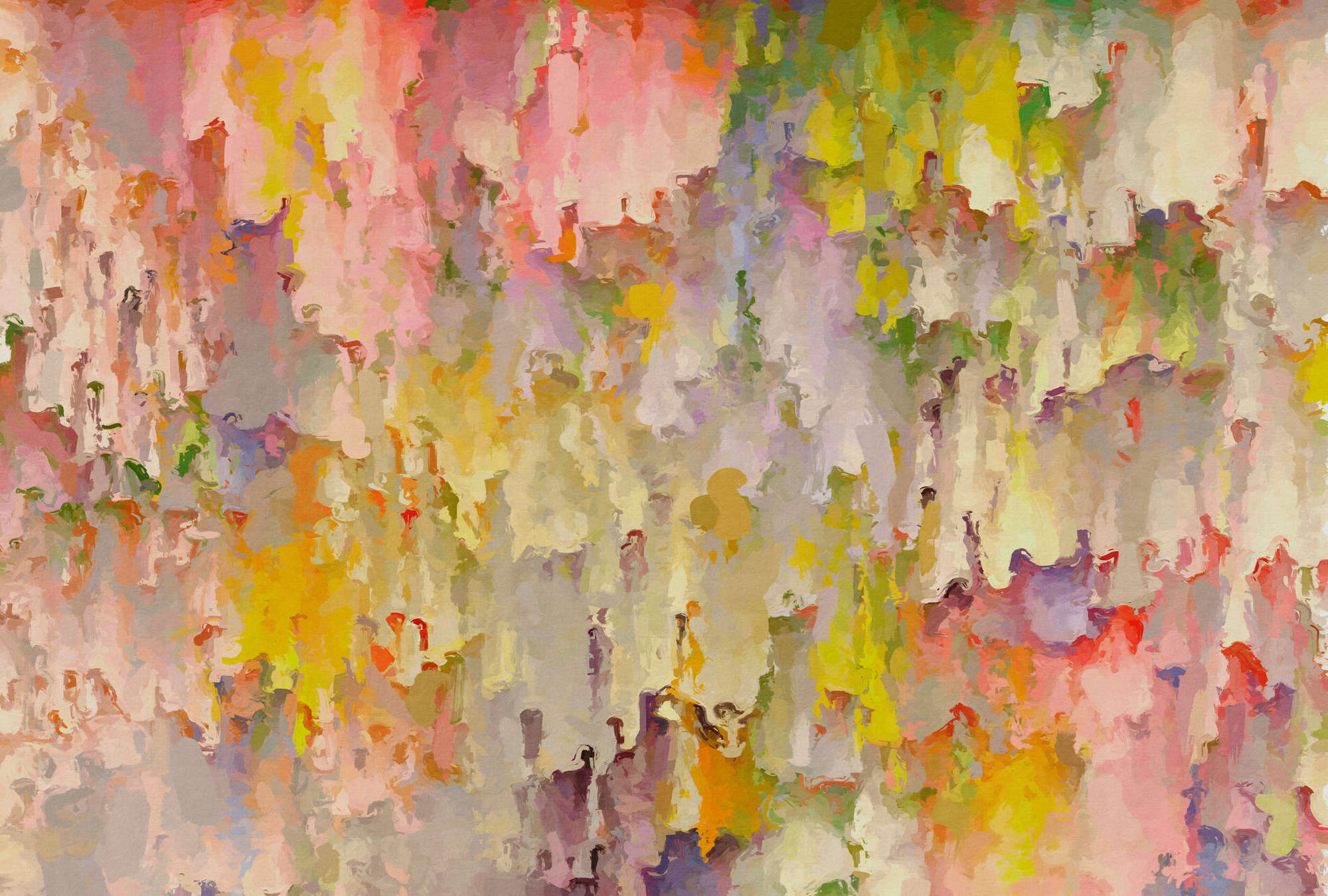             Fototapete »opulea« - Aquarell Design mit Leinenstruktur, Farbverlauf – Bunt | Glattes, leicht glänzendes Premiumvlies
        