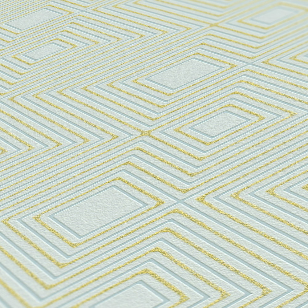             Tapete mit Metallic-Akzent & Strukturmuster – Grün
        