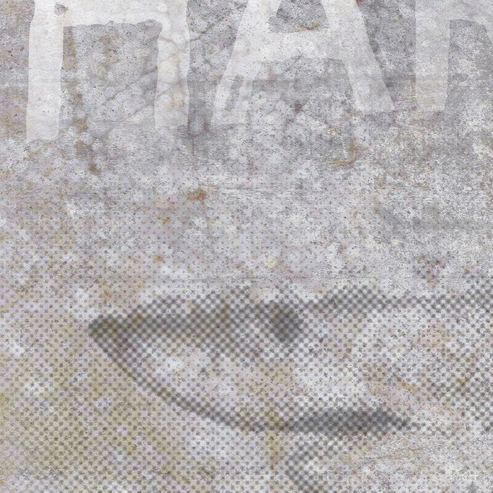             Hai Motiv Fototapete – Vliestapete im Vintage Meeres Design – Grau, Braun
        