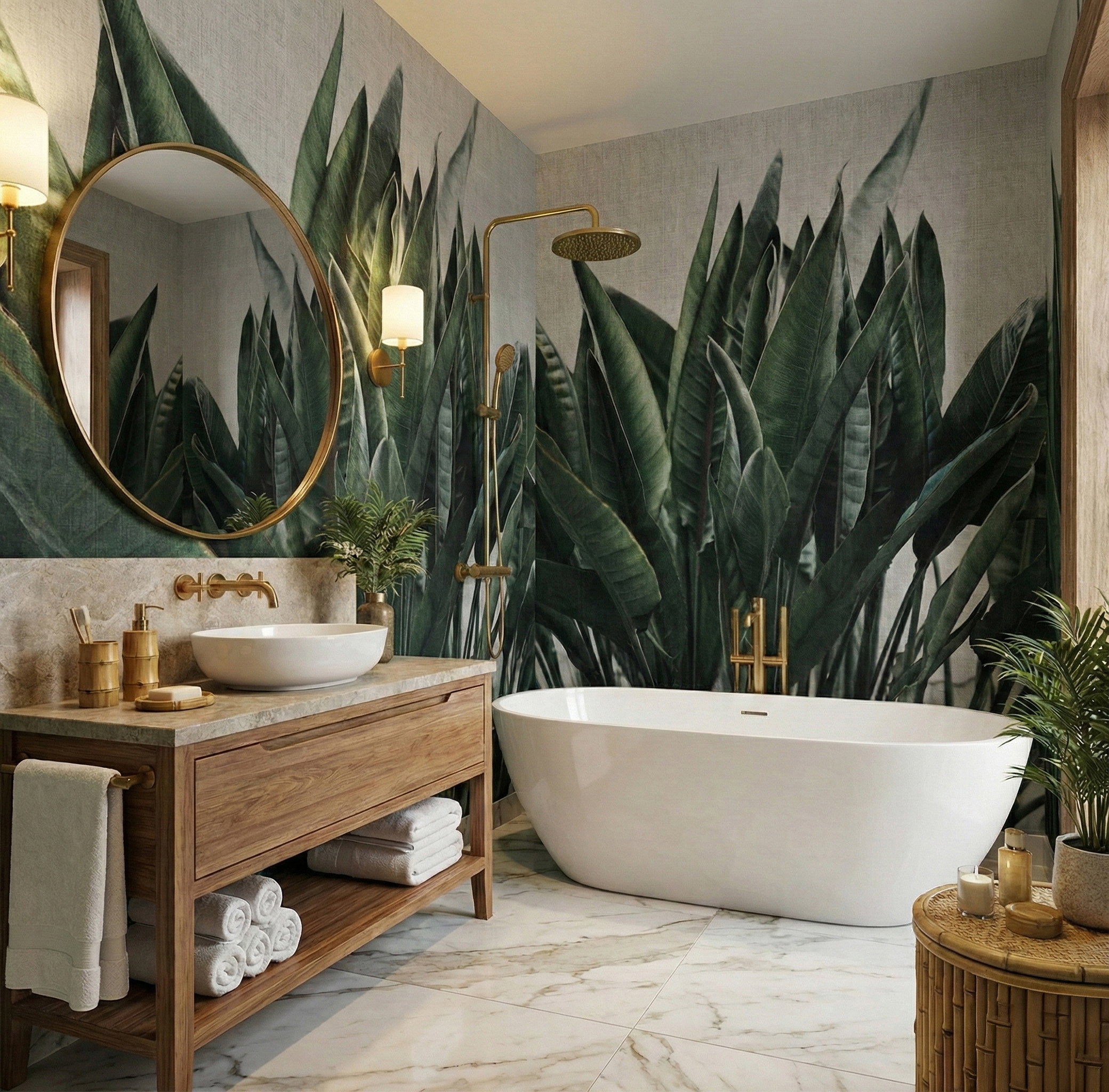 Bathroom wallpaper - suitable for damp rooms