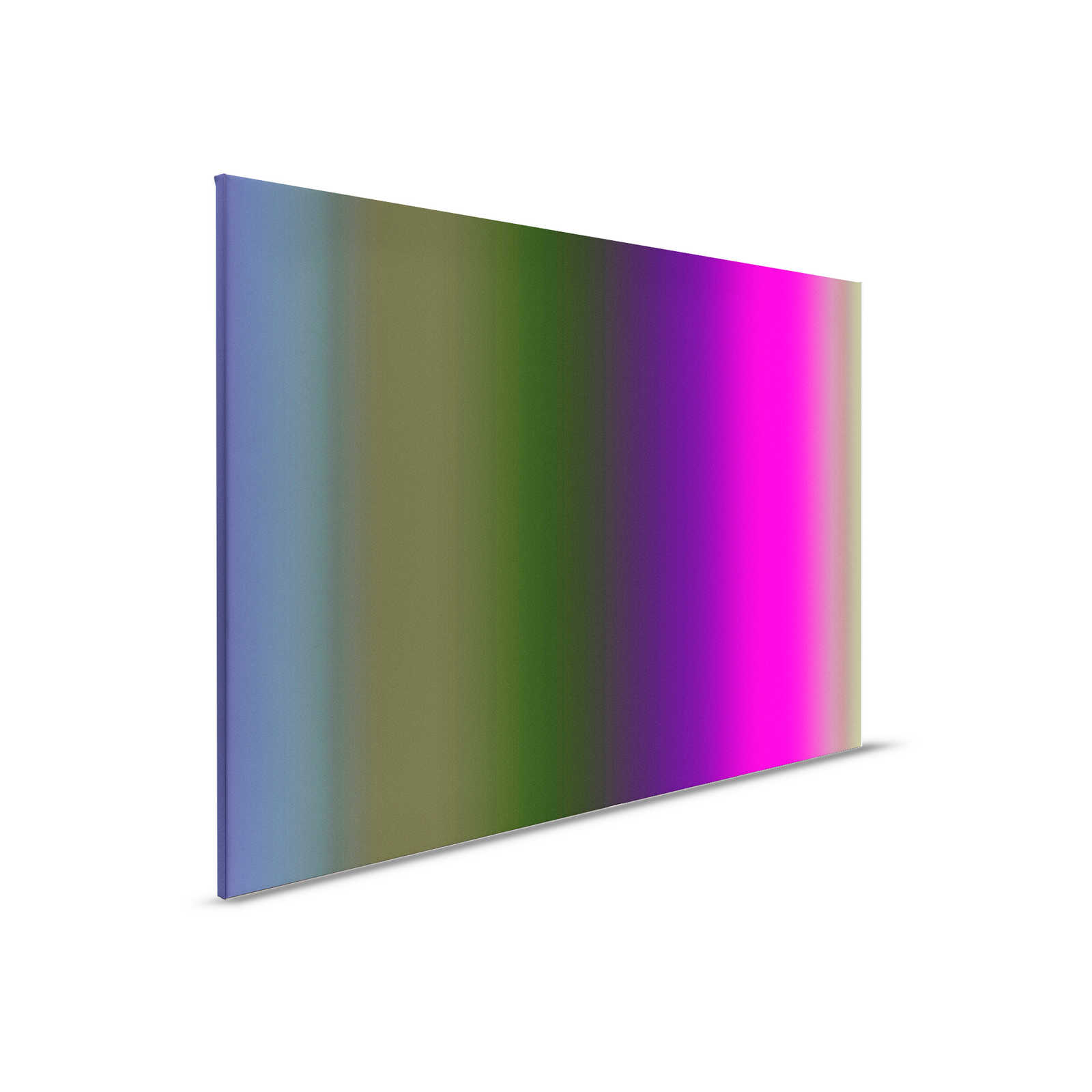         Over the Rainbow 3 - Canvas schilderij bonte kleuren spectrum met neon roze - 0,90 m x 0,60 m
    