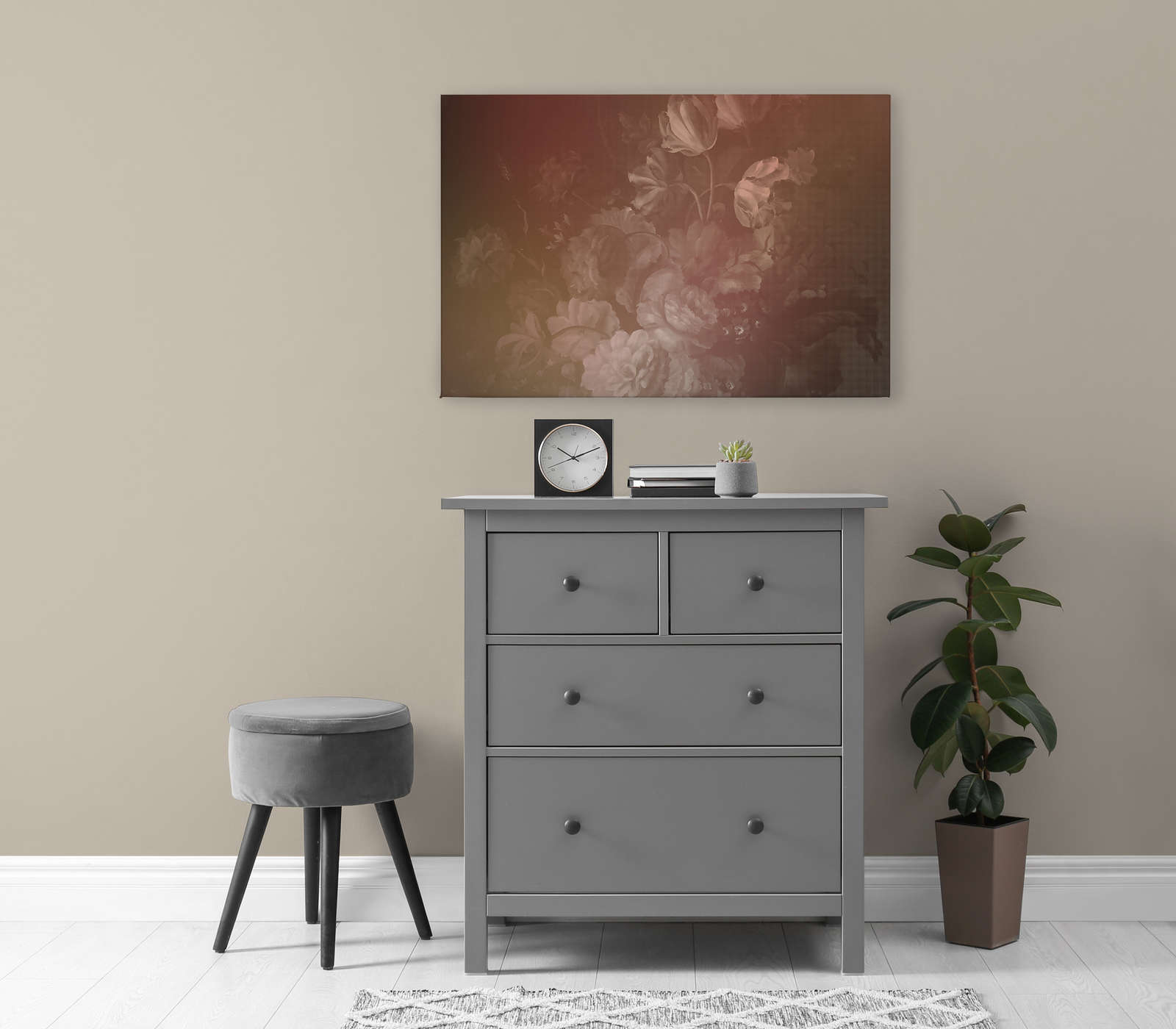             Dutch pastel 3 - Leinwandbild Bouquet im Dutch Flower Stil – 0,90 m x 0,60 m
        