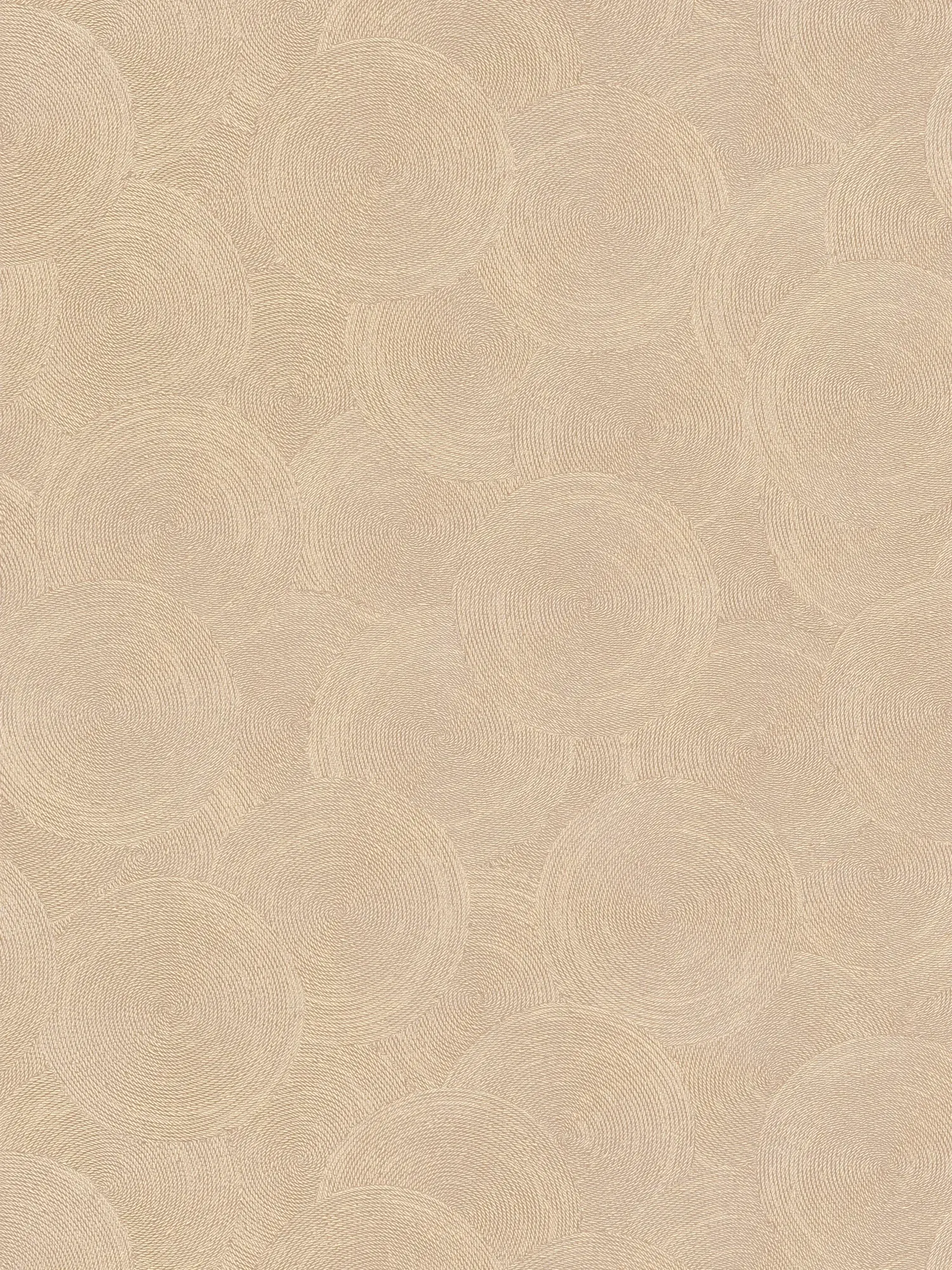         Abstract Vliesbehang met Metallic details en Design - beige, Oranje
    