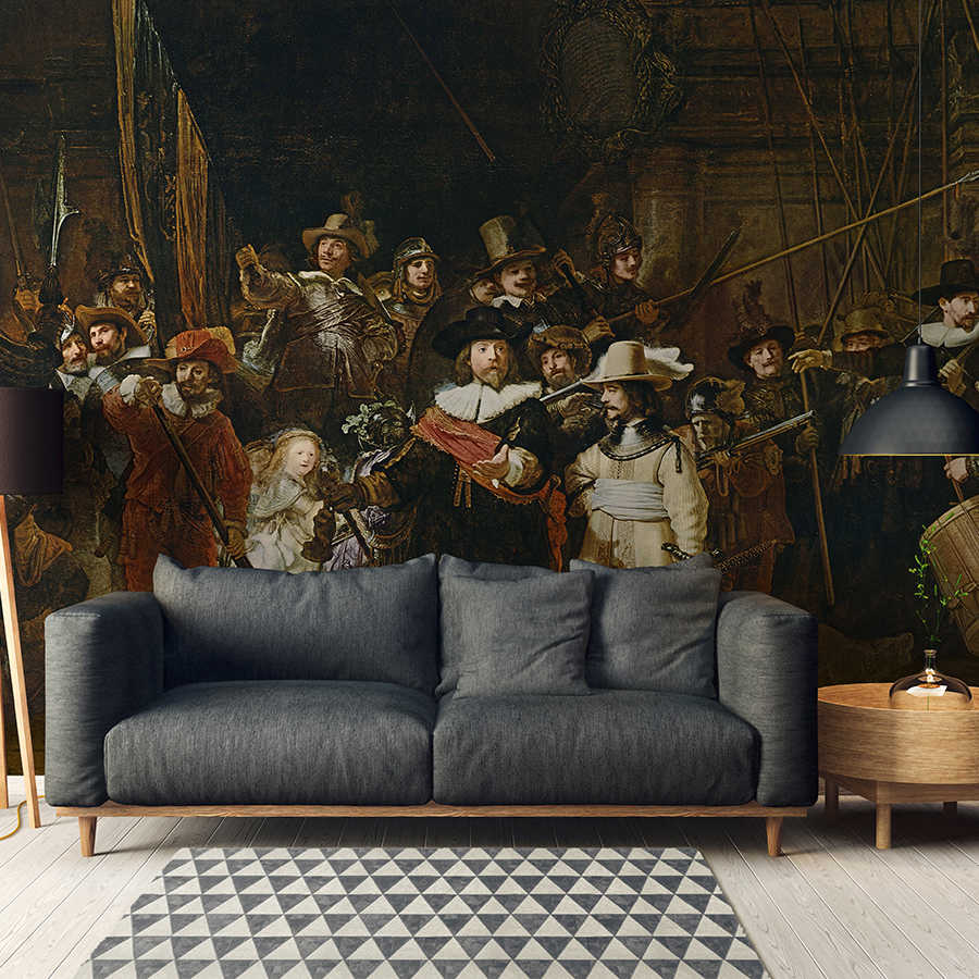 Wandtapete, Historisches Gemälde, Barock- Szene, Renaissance-Kostüme, Wohnzimmer Dekoration