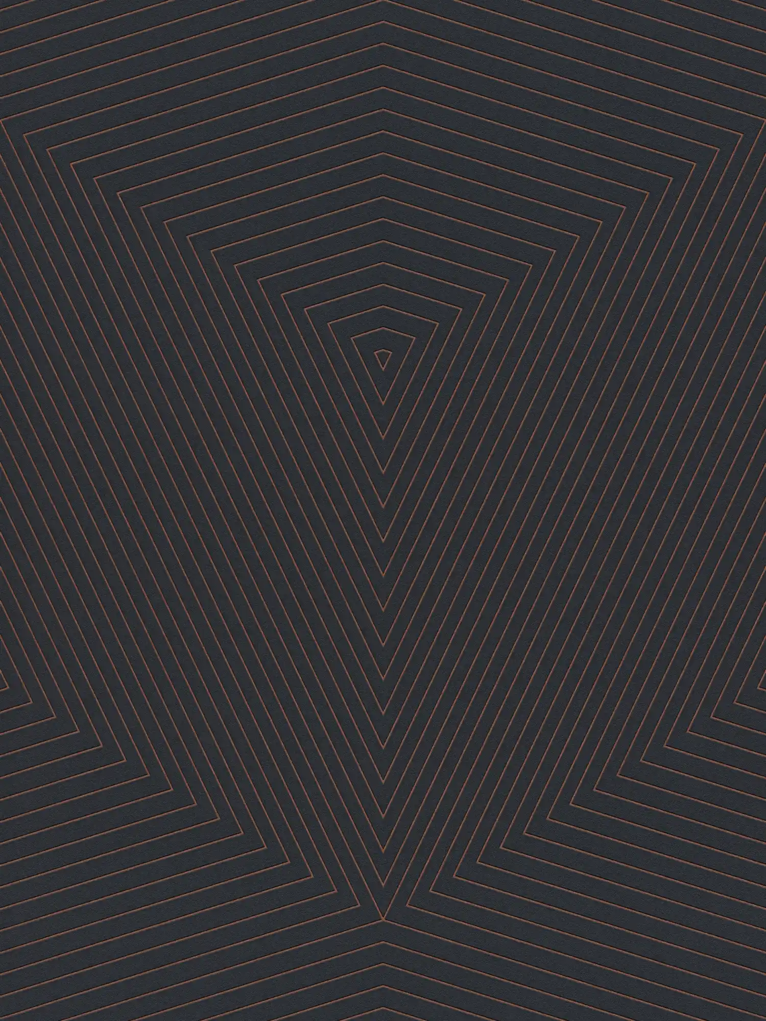         Papier peint intissé ligné avec effet métallique - noir, bronze
    