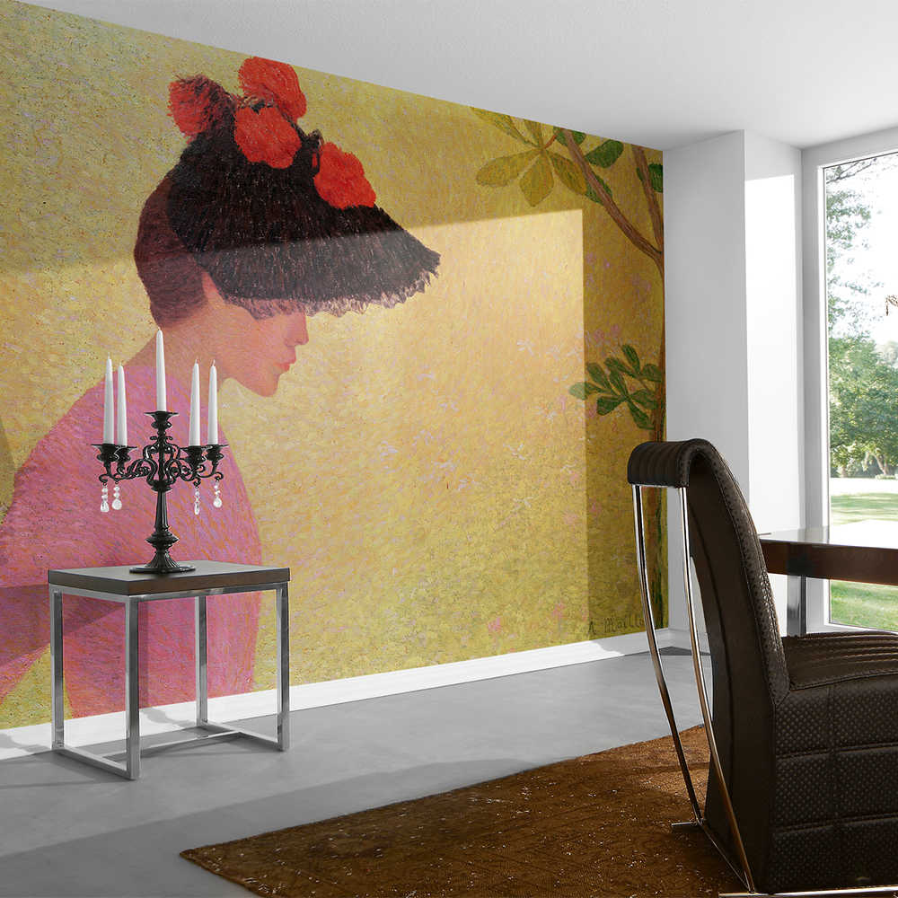         Papier peint 'Profil de jeune femme' d'Aristide Maillol
    