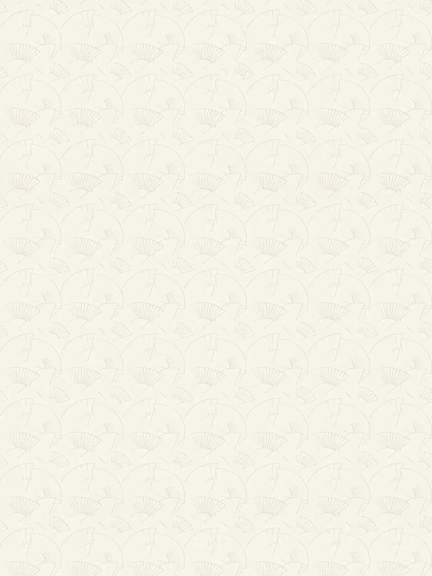             Wallpaper Karl LAGERFELD fan pattern - metallic, white
        