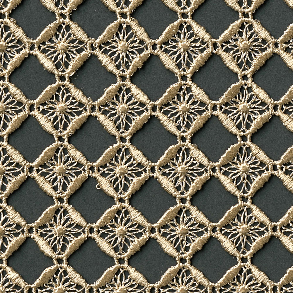             Dekorative Häkelmuster Vliestapete – Fototapete im Handmade Look – Braun, Schwarz
        