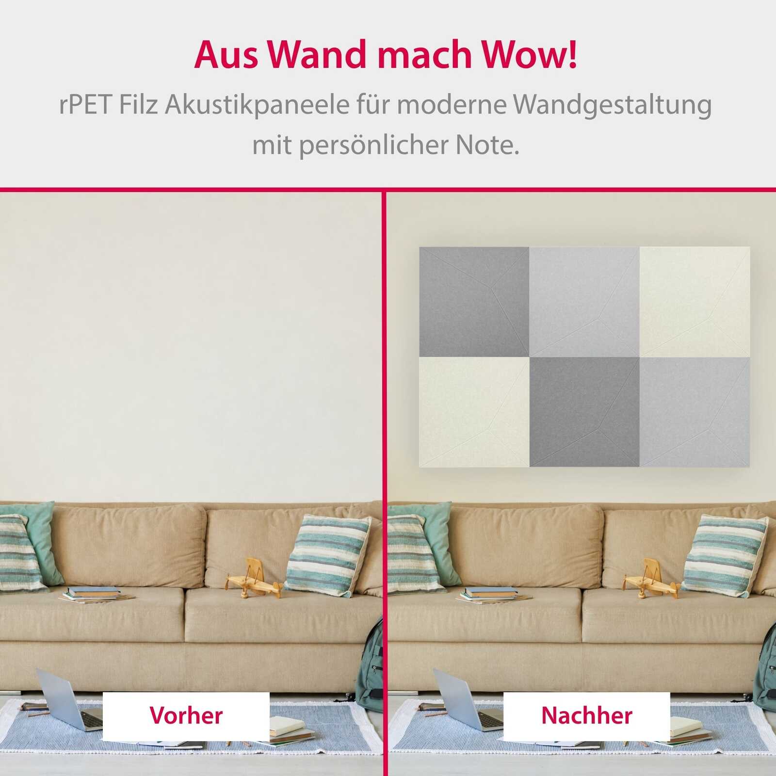 wandbild, akustikpaneel, grau, kunstpanel, wohnzimmer