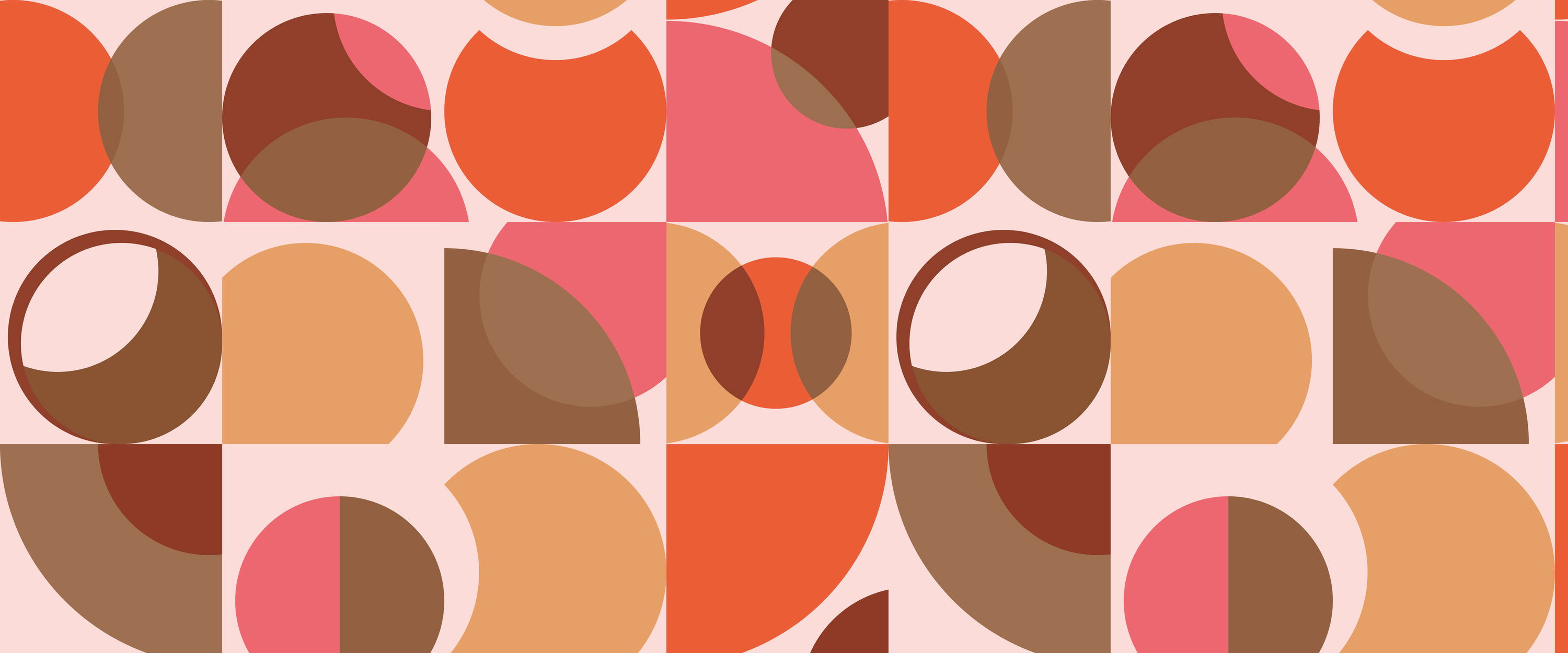 pattern, geometrisch, Kreis, orange, pink