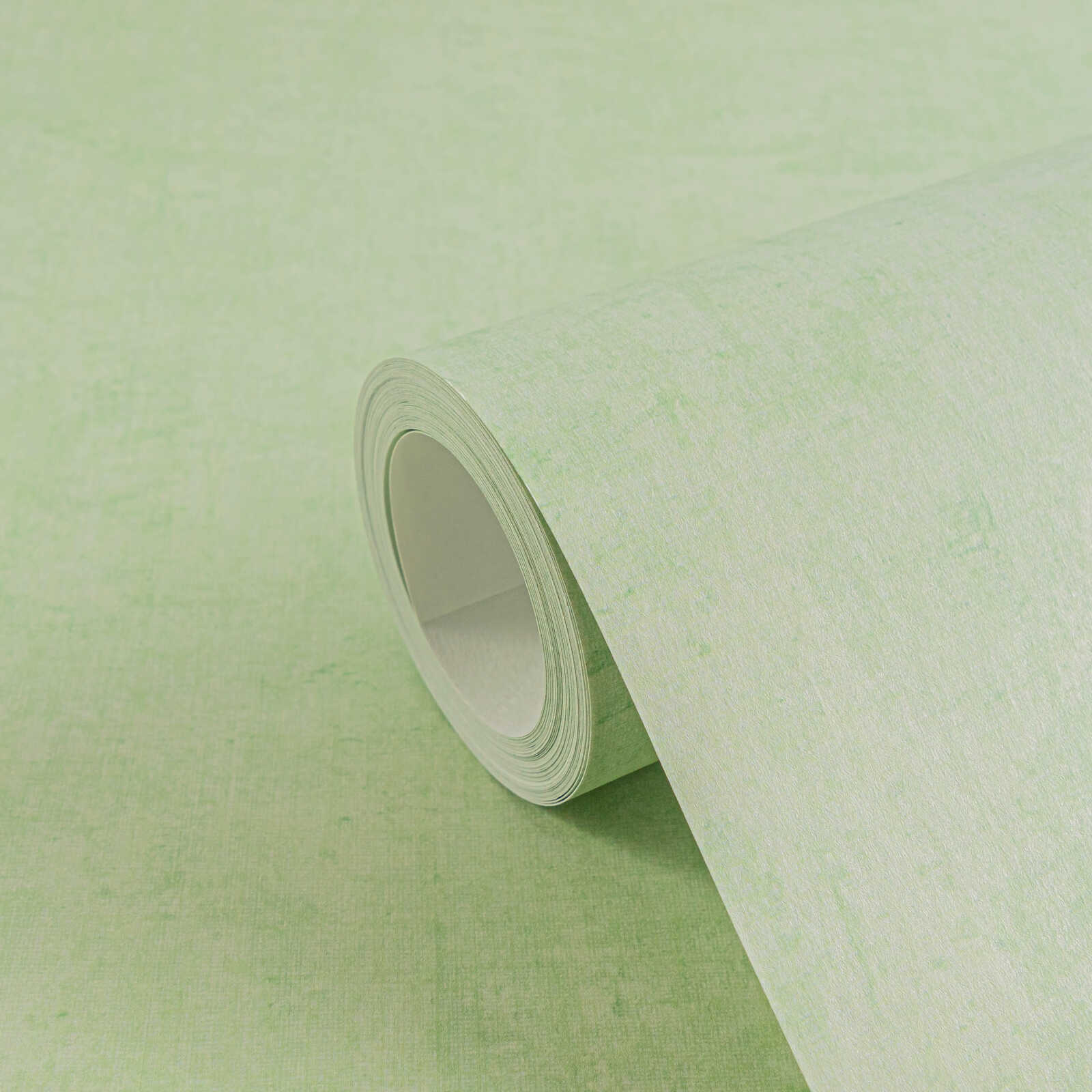             Einfarbige Kinderzimmer Vliestapete - Sanft und schlicht als ideale Ergänzung zu unseren Motivtapeten – Grün
        