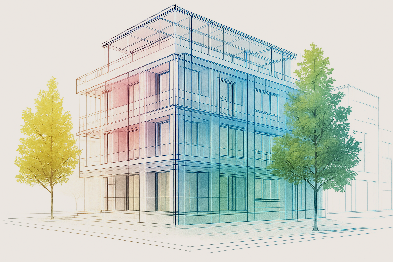 Gebäude, Bürogebäude, Stadt, Städtisch, Eigentumswohnung