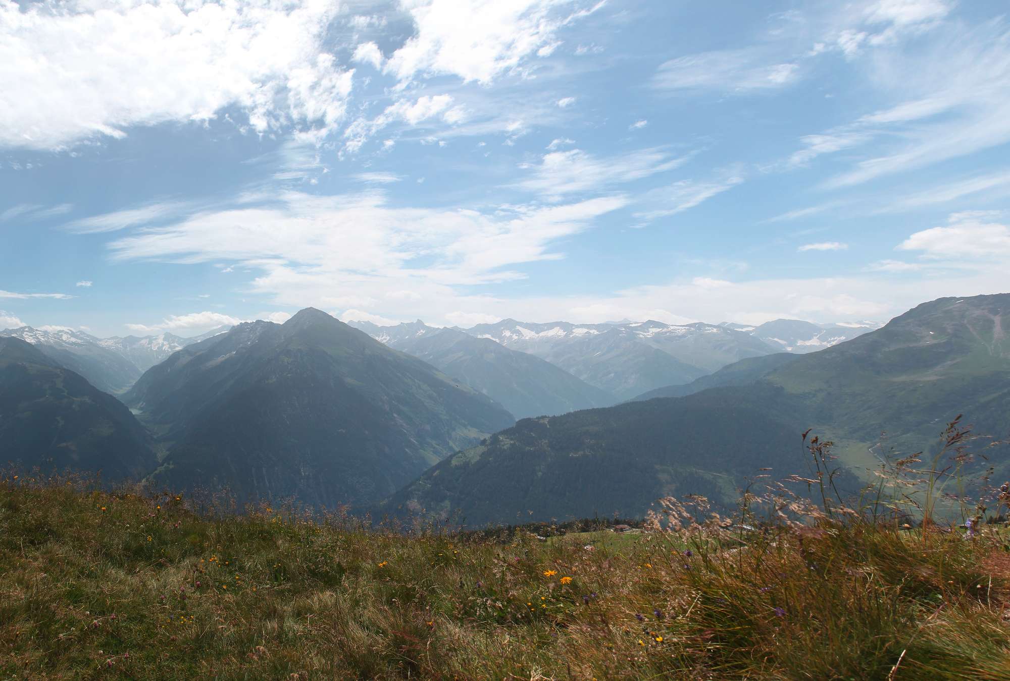 Berglandschaft, Gebirge, Berge, Blick, Natur