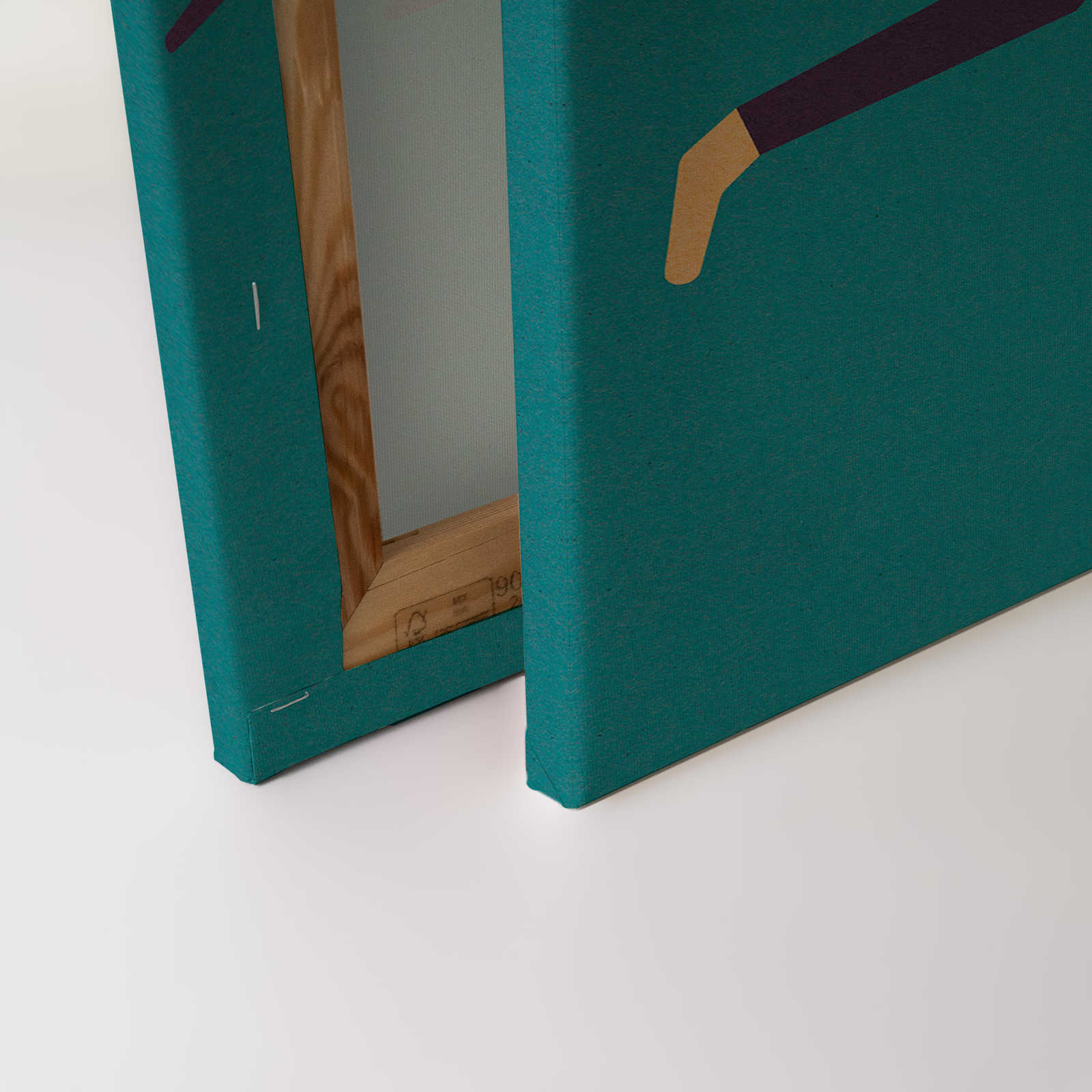             Monkey Business 1 - Leinwandbild in Pappe Struktur, Affen-Bande im Comic-Stil – 0,90 m x 0,60 m
        