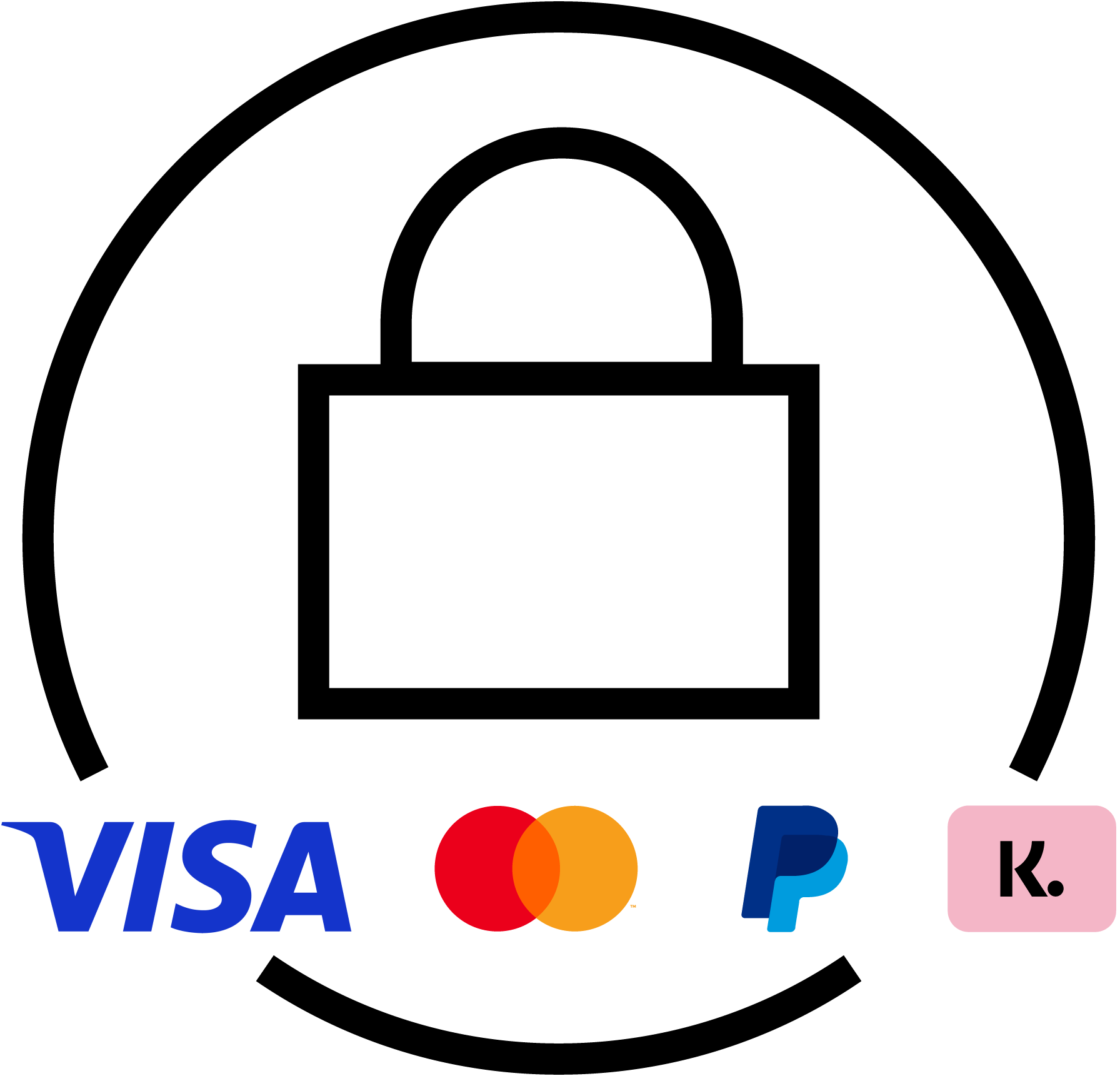 versch. Zahlungsmethoden, Kreditkartenlogos, Visa, Mastercard, PayPal