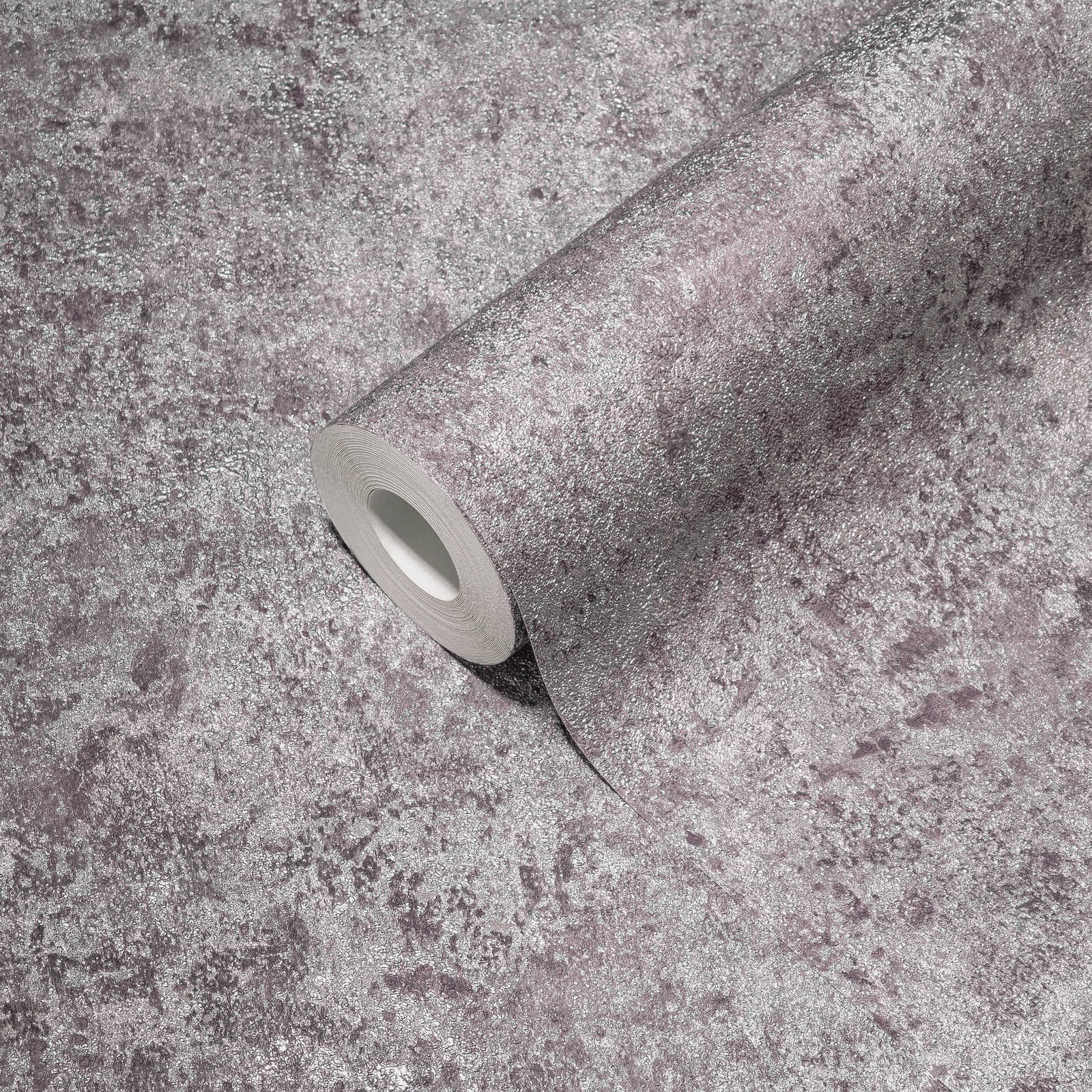             Vliestapete mit glänzenden Metalliceffekt – Grau, Silber, Braun
        