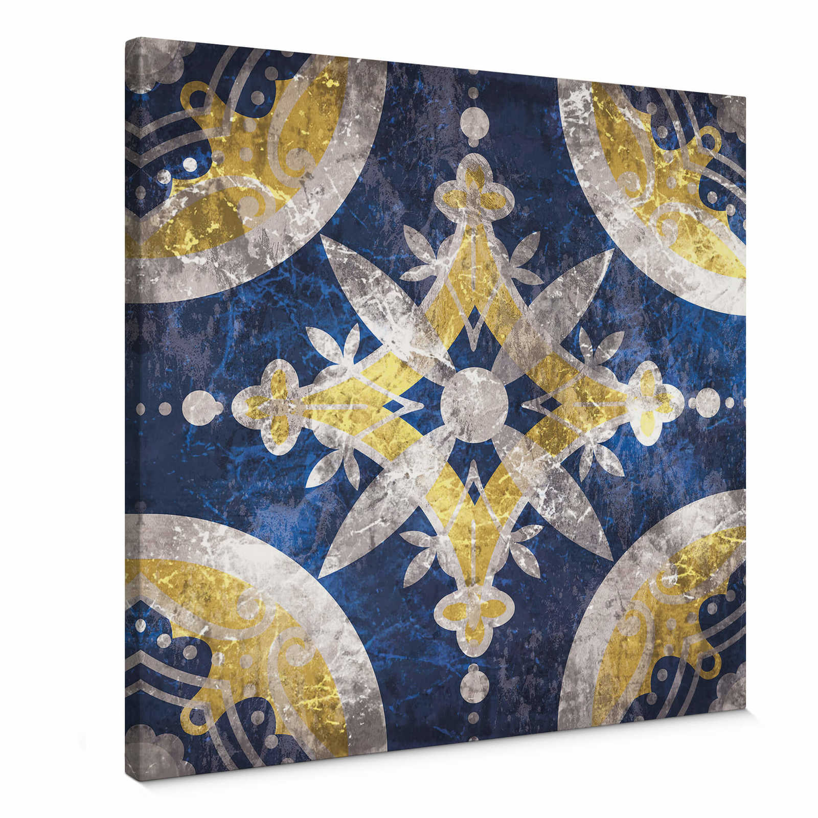         Vierkant canvas schilderij oosters mozaïek - 0,50 m x 0,50 m
    