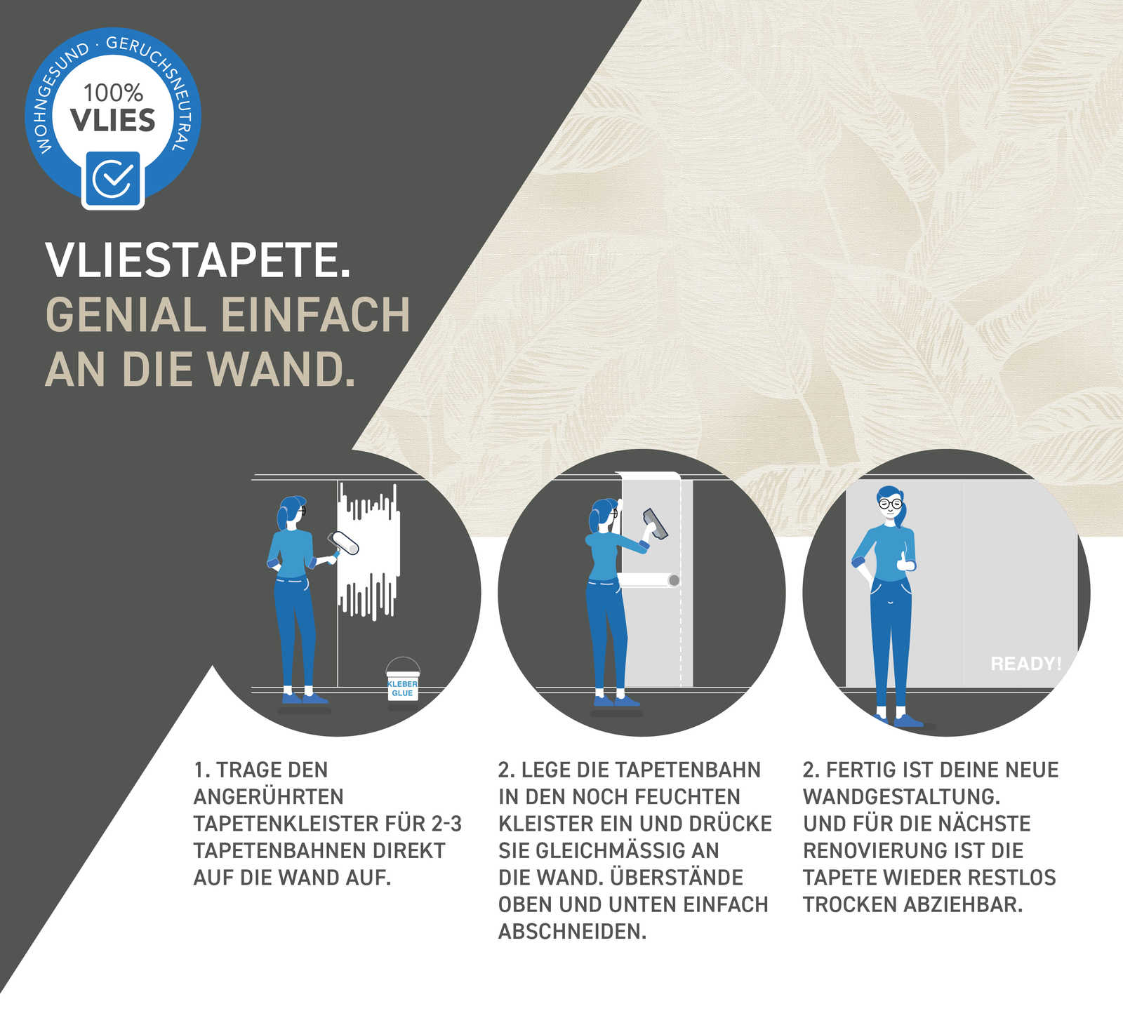 Tapetenkleister, Tapepezubehör, Klebetechnik, Anleitung, Wandgestaltung
