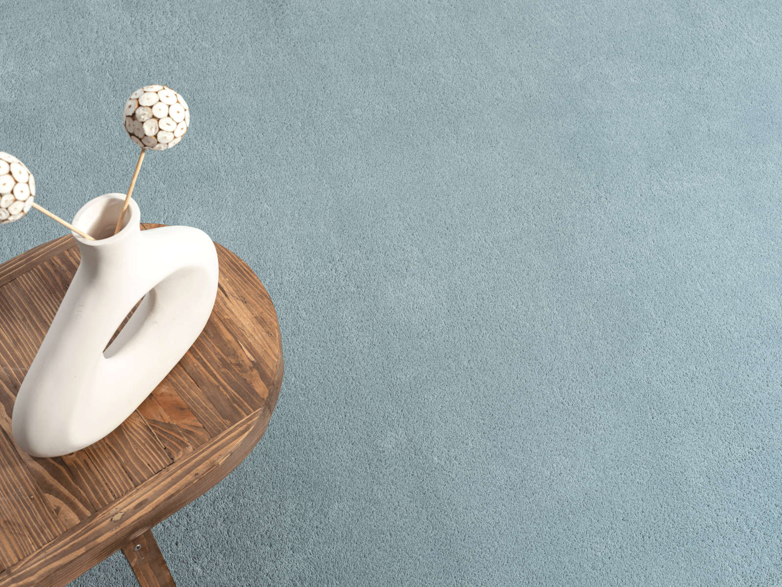             Flauschiger Hochflor Teppich in Blau – 110 x 60 cm
        