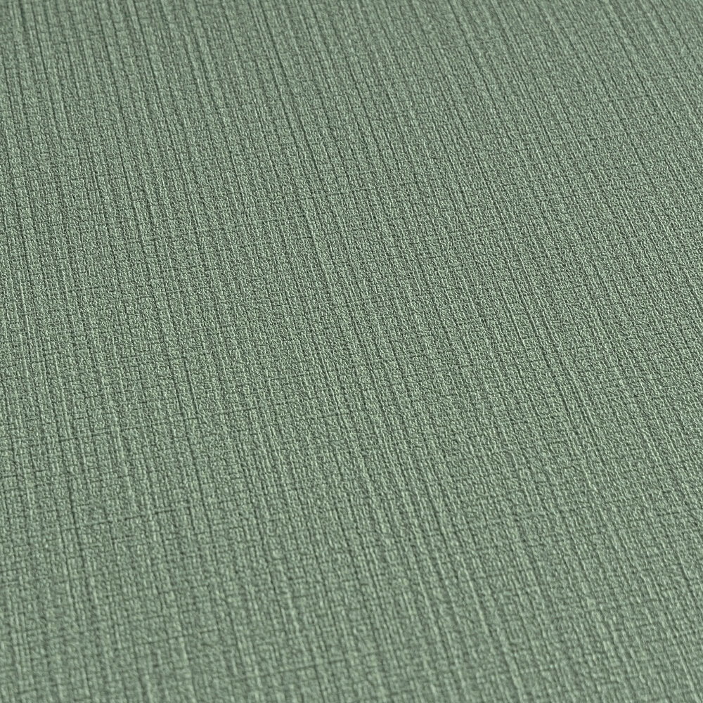             MICHALSKY Vliestapete einfarbig mit Gewebeästhetik – Grün
        