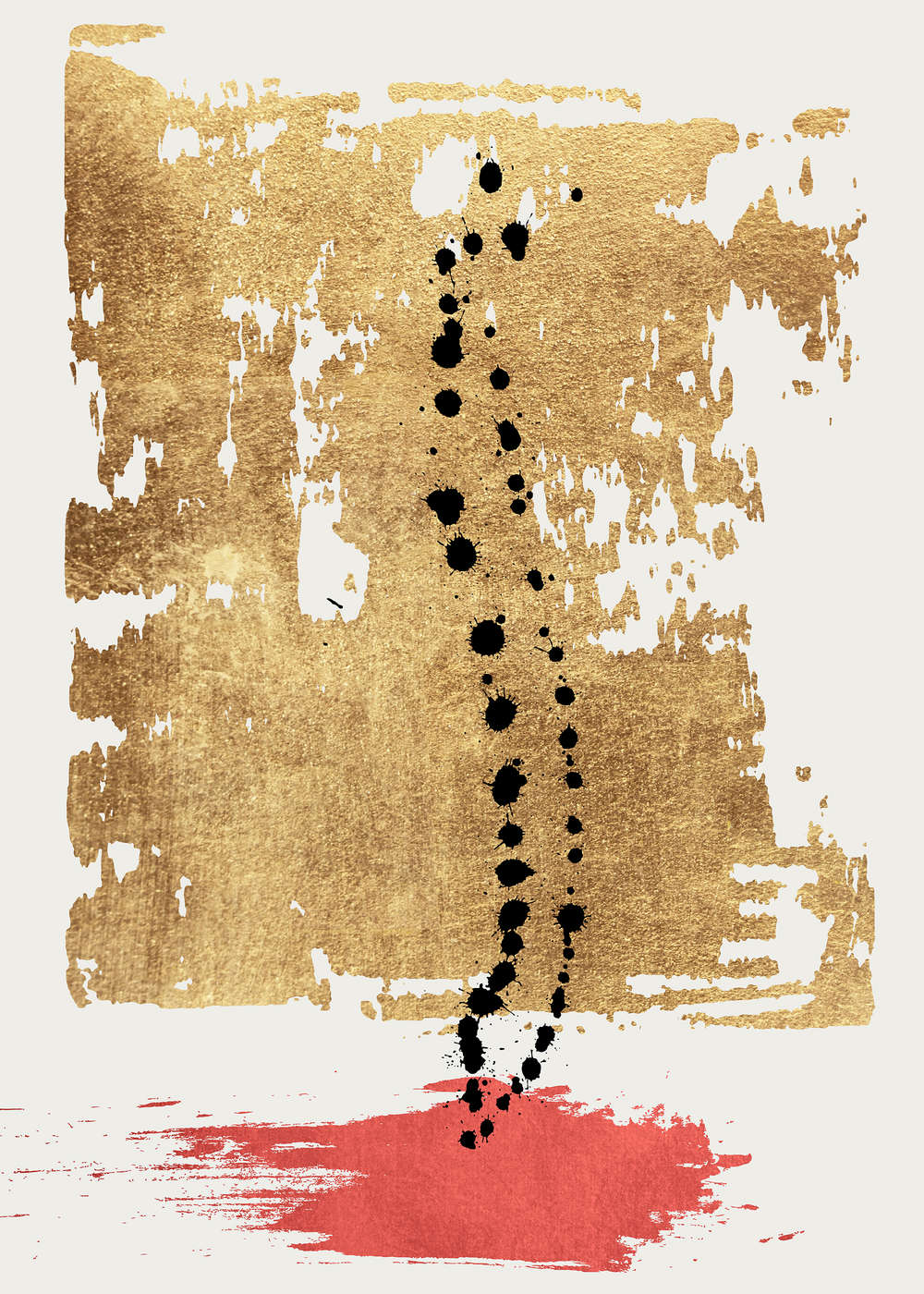             Goldene Design Fototapete abstrakt & minimalistisch
        