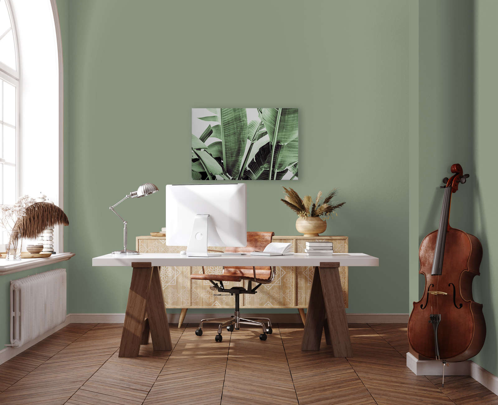             Leinwandbild Detailaufnahme von Palmenblättern – 0,90 m x 0,60 m
        