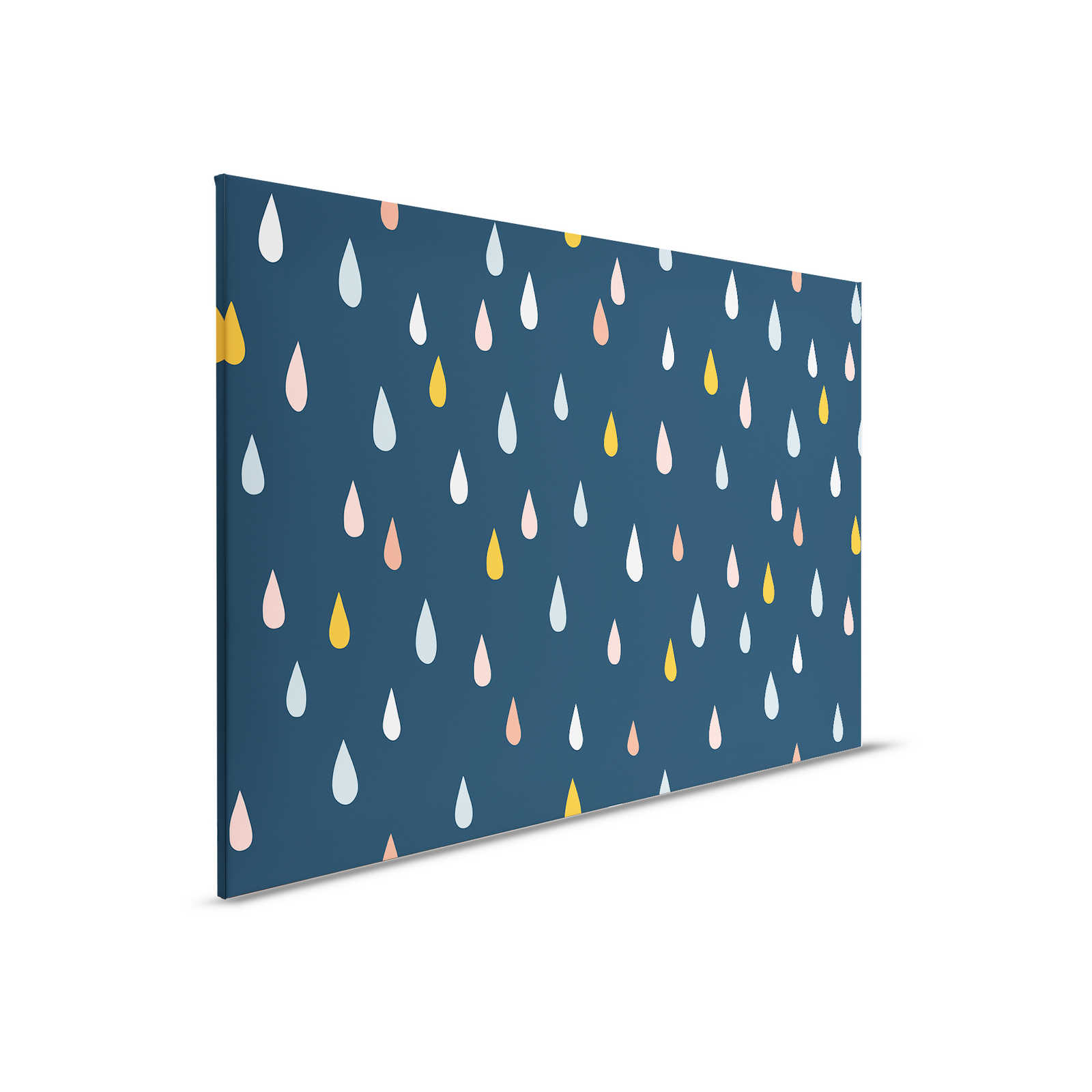         Leinwand fürs Kinderzimmer mit bunten Tropfen – 90 cm x 60 cm
    