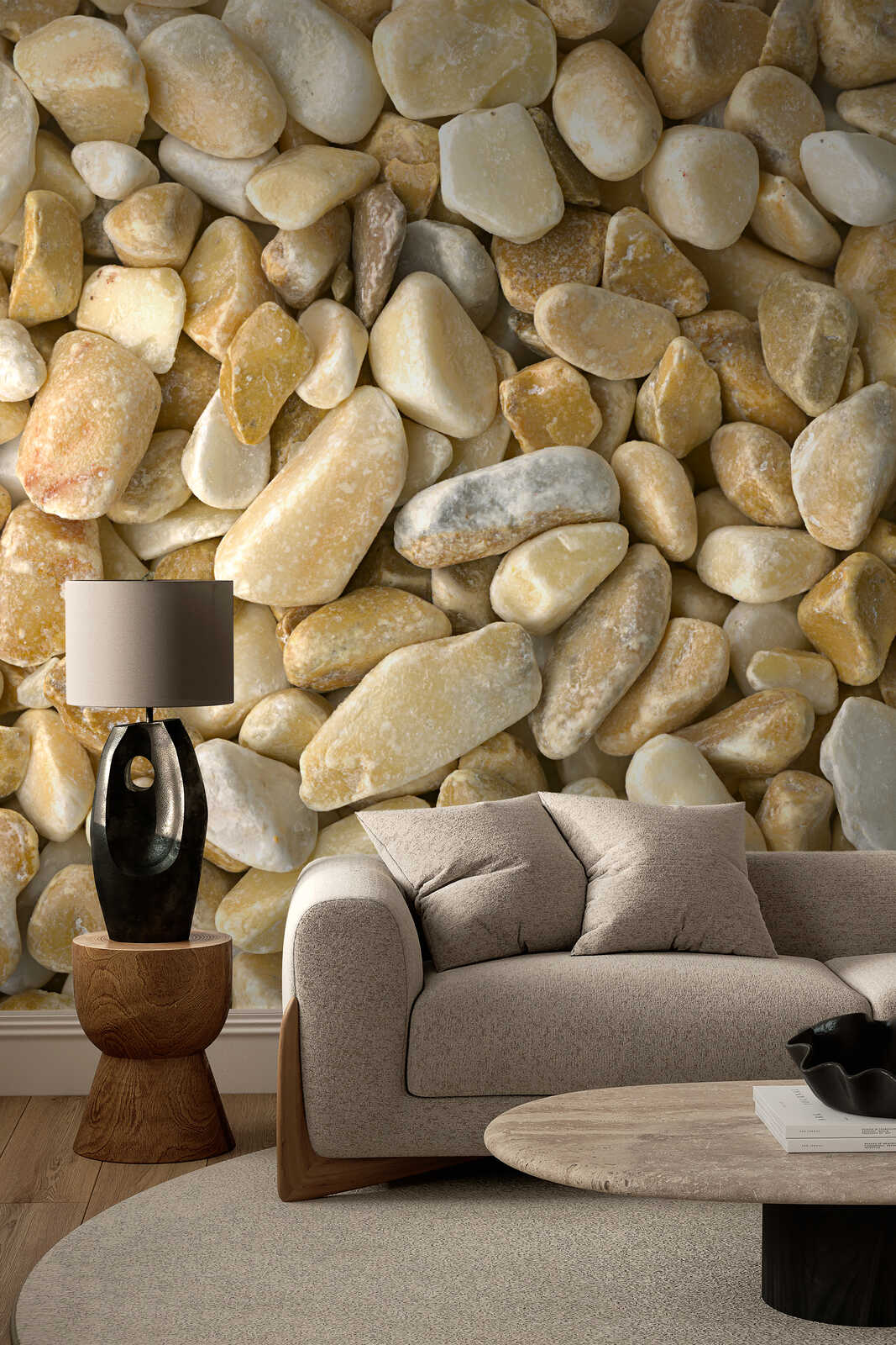 Kleingebirge Steine, Steinwand, Mauerdekor, Wohnzimmer Dekoration, Kieselwand