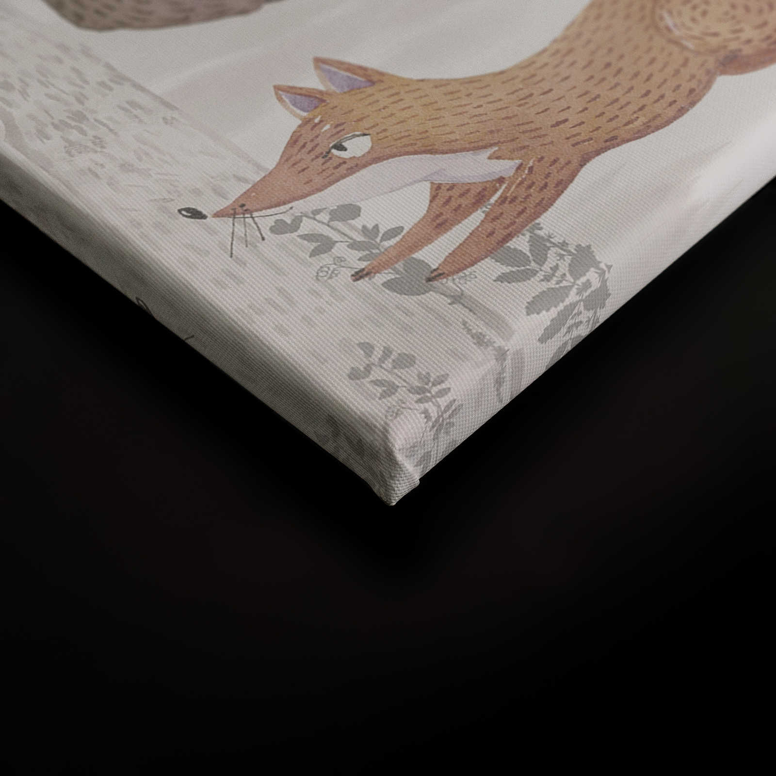             Leinwand Zauberwald mit Tieren – 90 cm x 60 cm
        