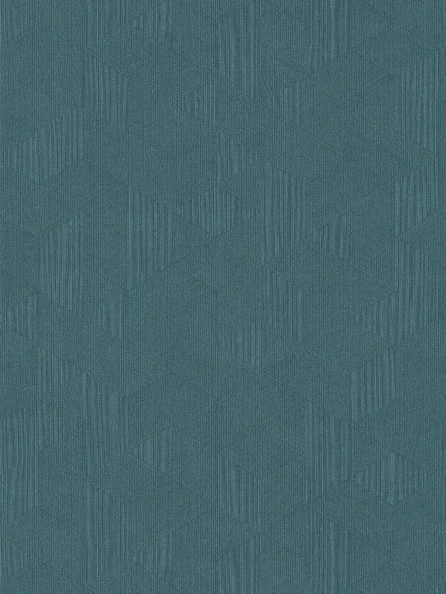         Fir Green Behang met Grafisch Patroon & Glanzend Effect - Groen
    