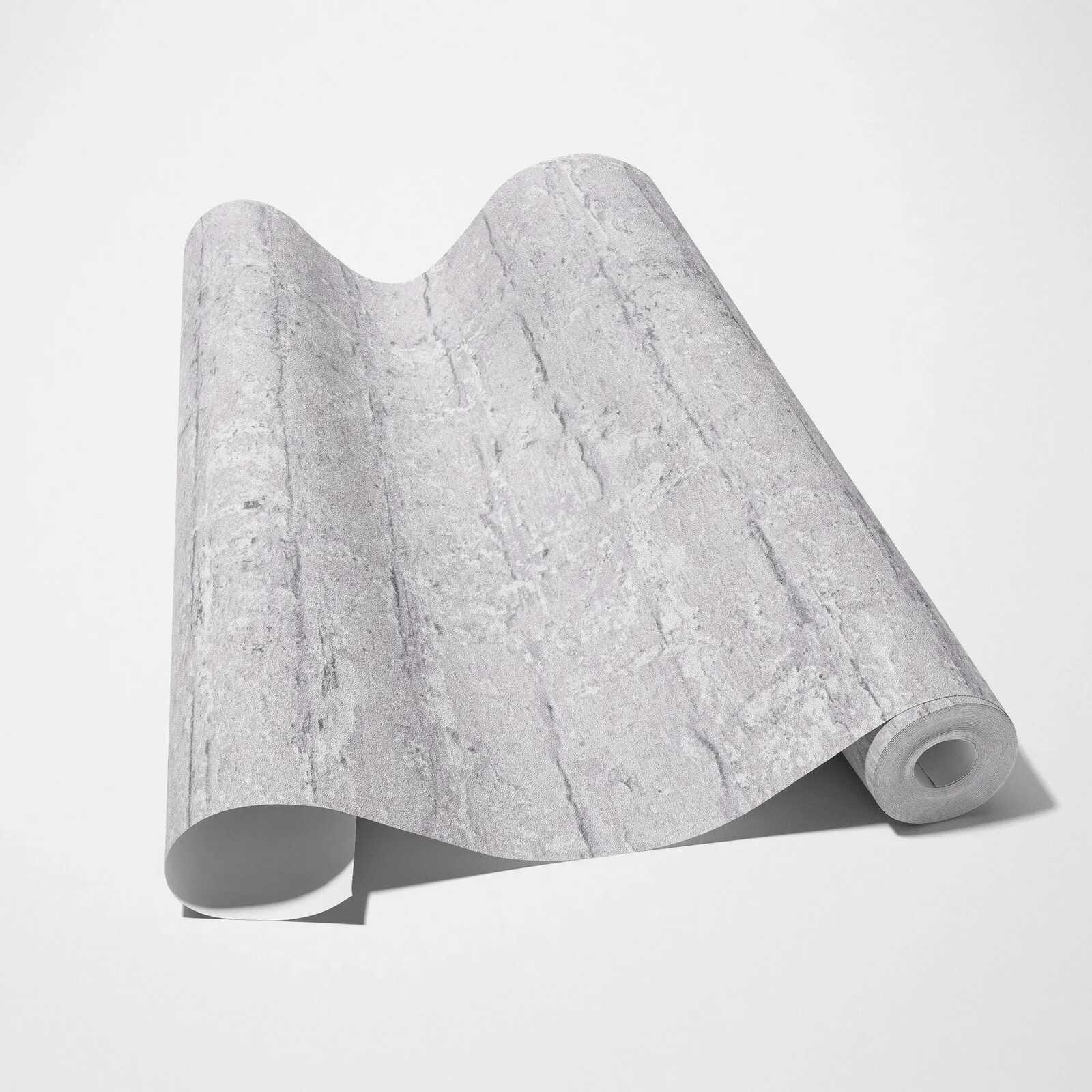             Helle Vliestapete in dezenter Backsteinoptik – hellgrau
        