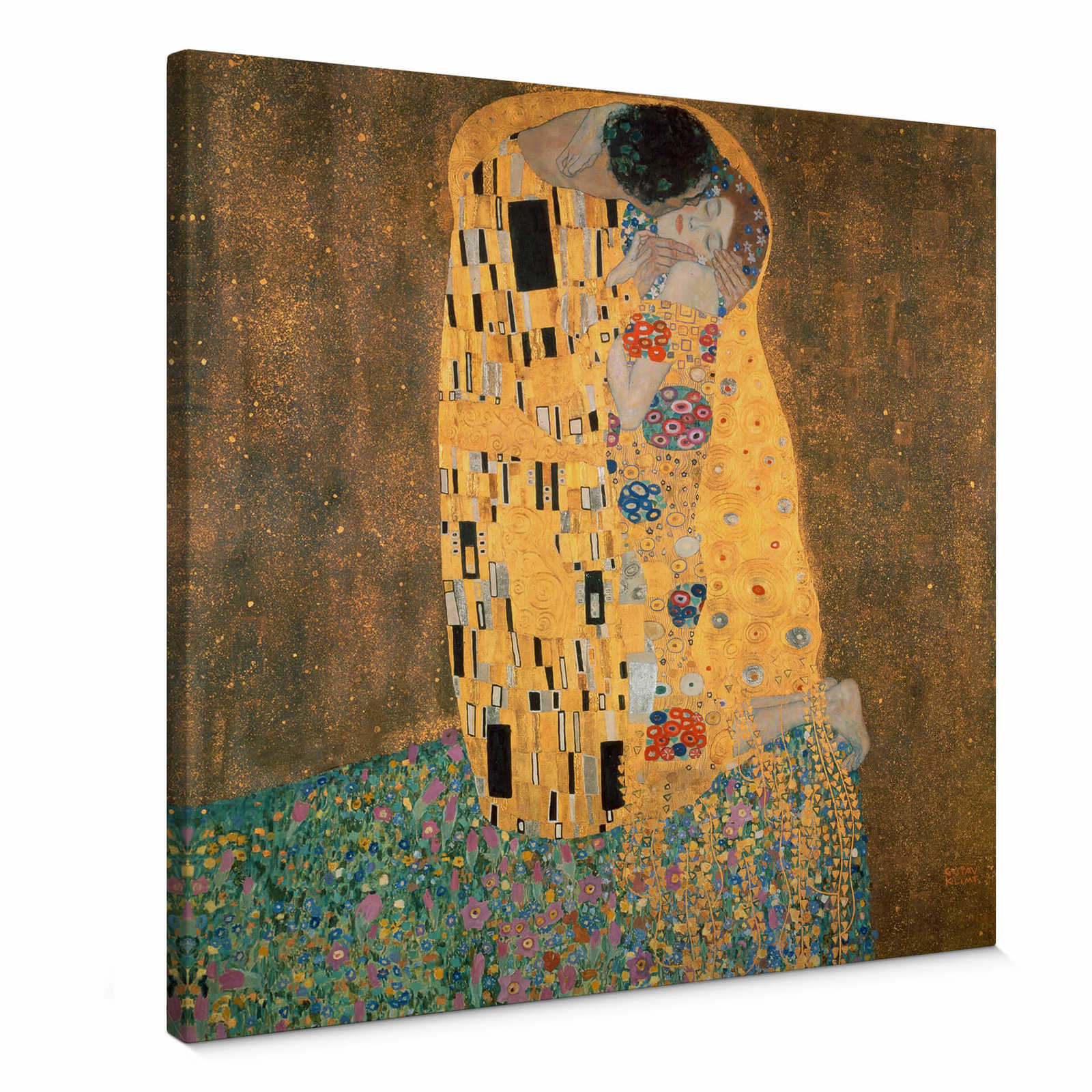         Canvas schilderij "De Kus" van Gustav Klimt - 0.50 m x 0.50 m
    