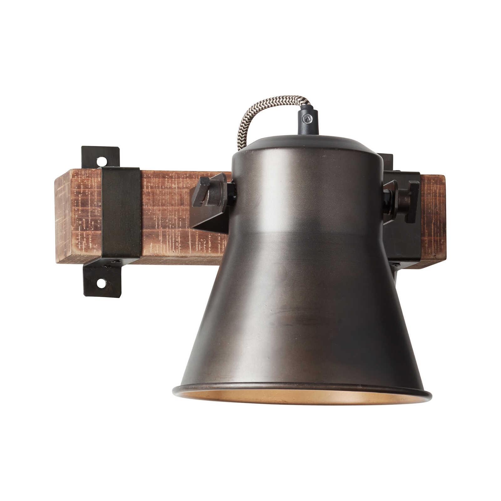         Wooden wall spotlight - Maria 2 - Black
    