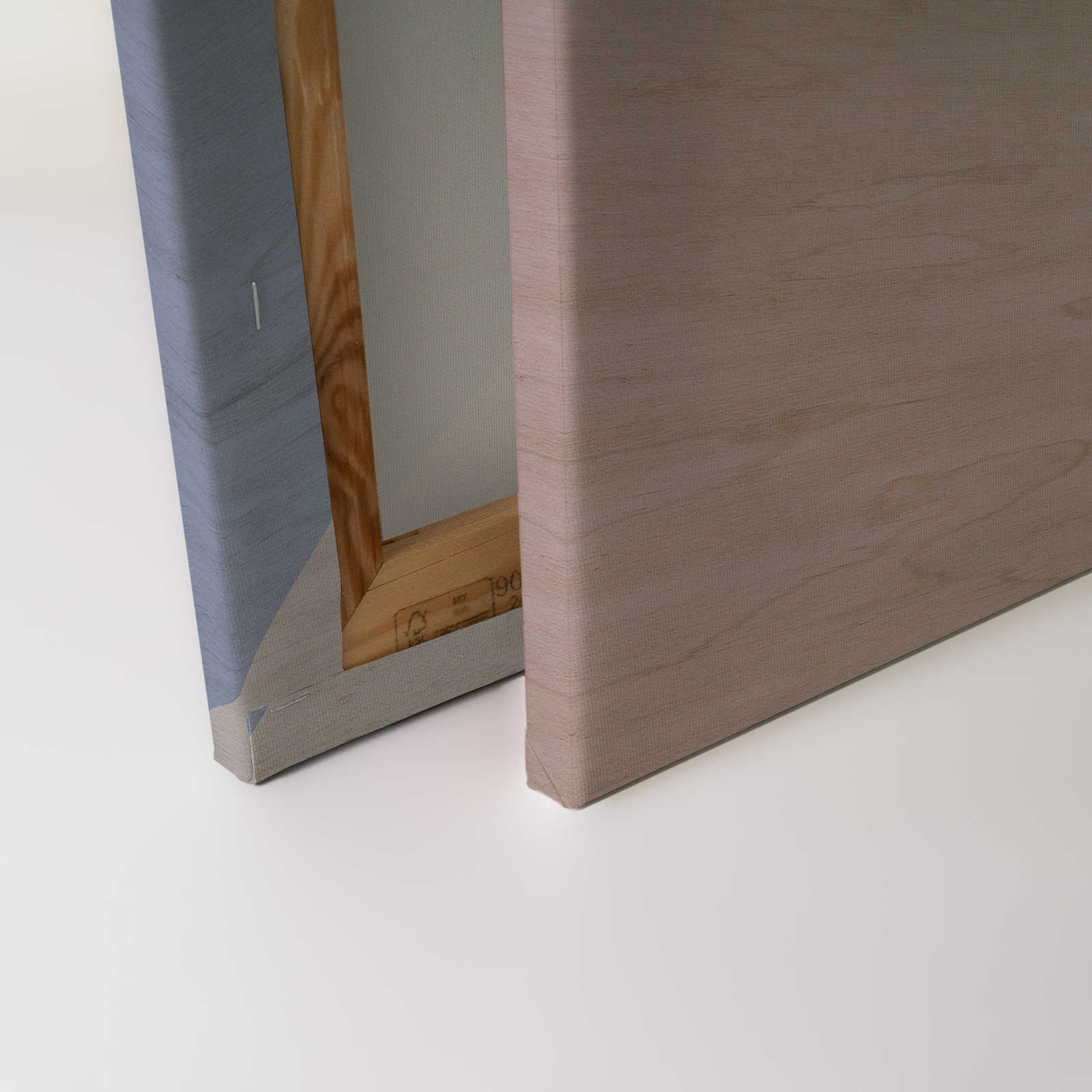             Inaly 3 - Abstraktes, buntes Leinwandbild - Sperrholz Optik – 0,90 m x 0,60 m
        