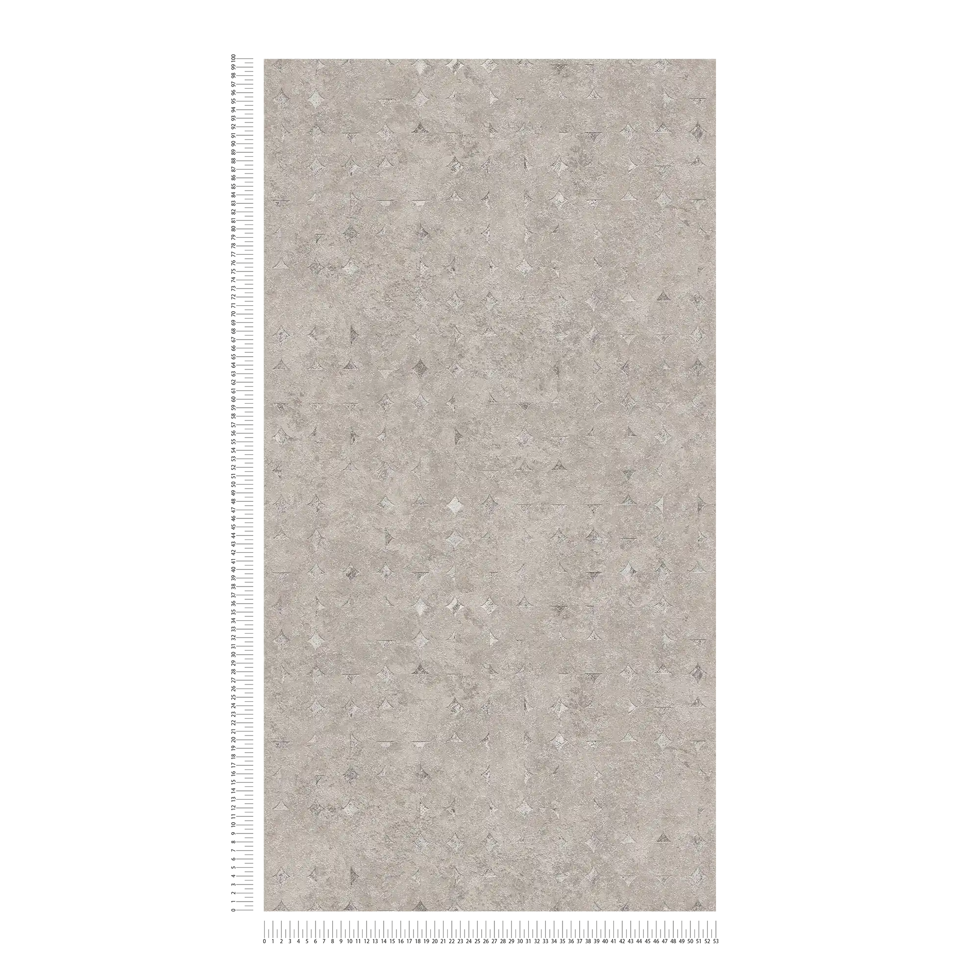             Tapete mit geometrischen Formen leicht glänzend – Beige, Braun
        