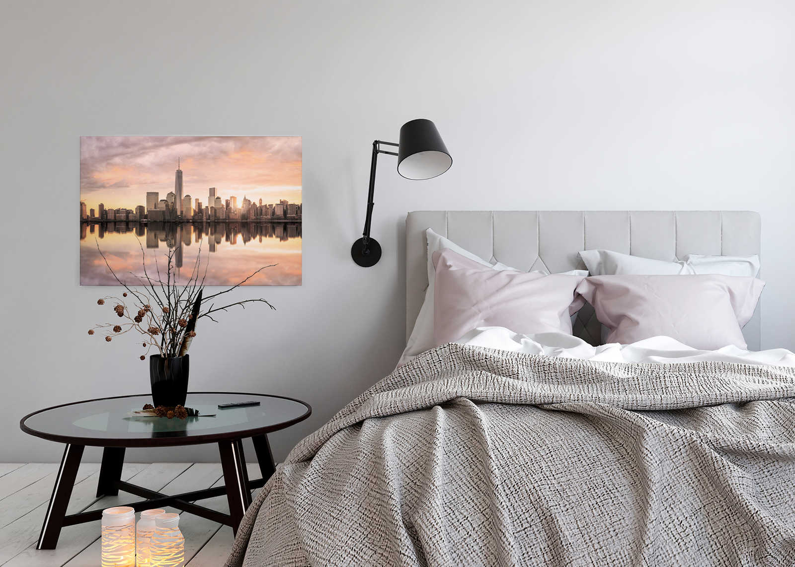 Leinwand New York Skyline am Abend – 0,90 m x 0,60 m